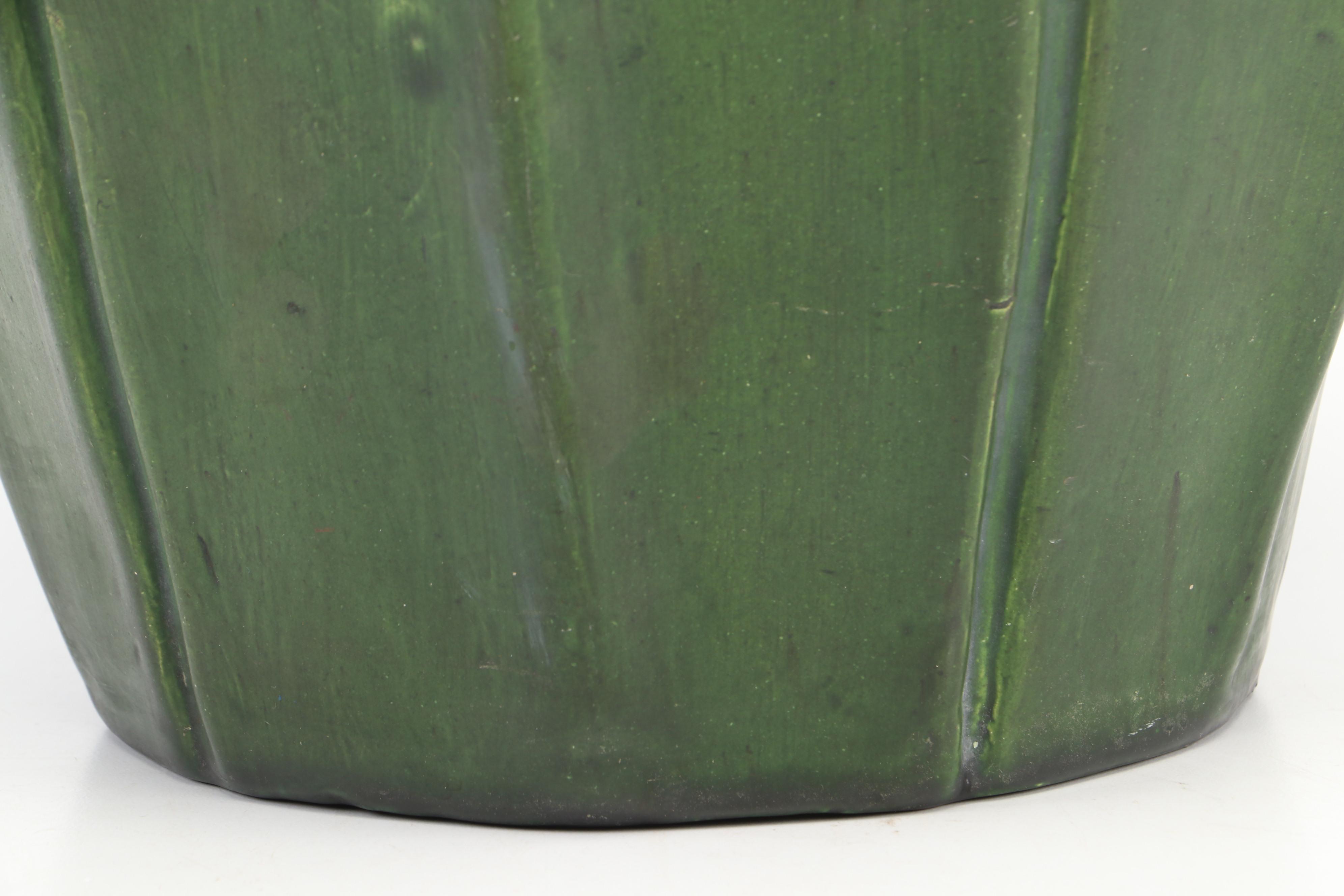 Art & Crafts Grueby Style Ceramic Production Vase