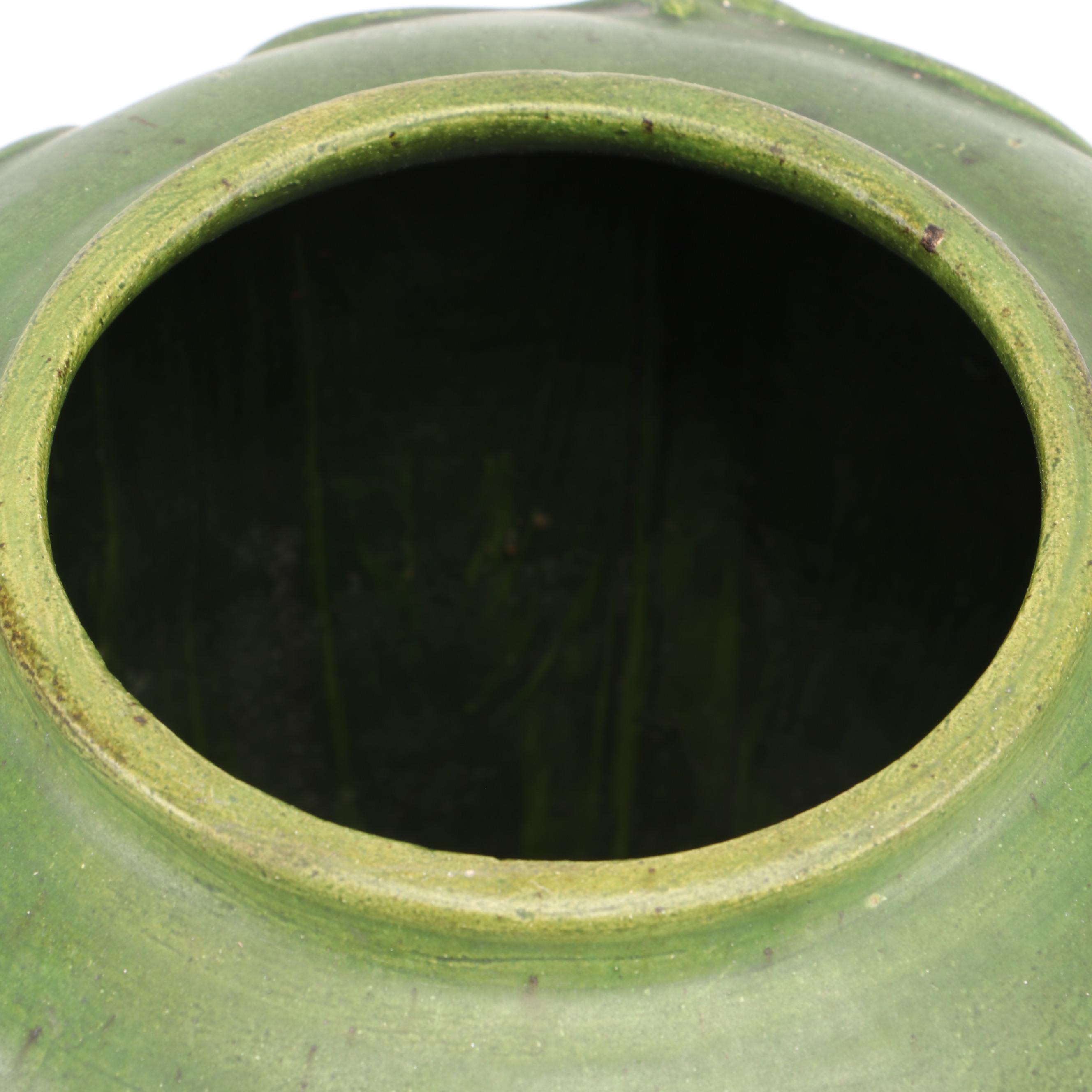 Art & Crafts Grueby Style Ceramic Production Vase