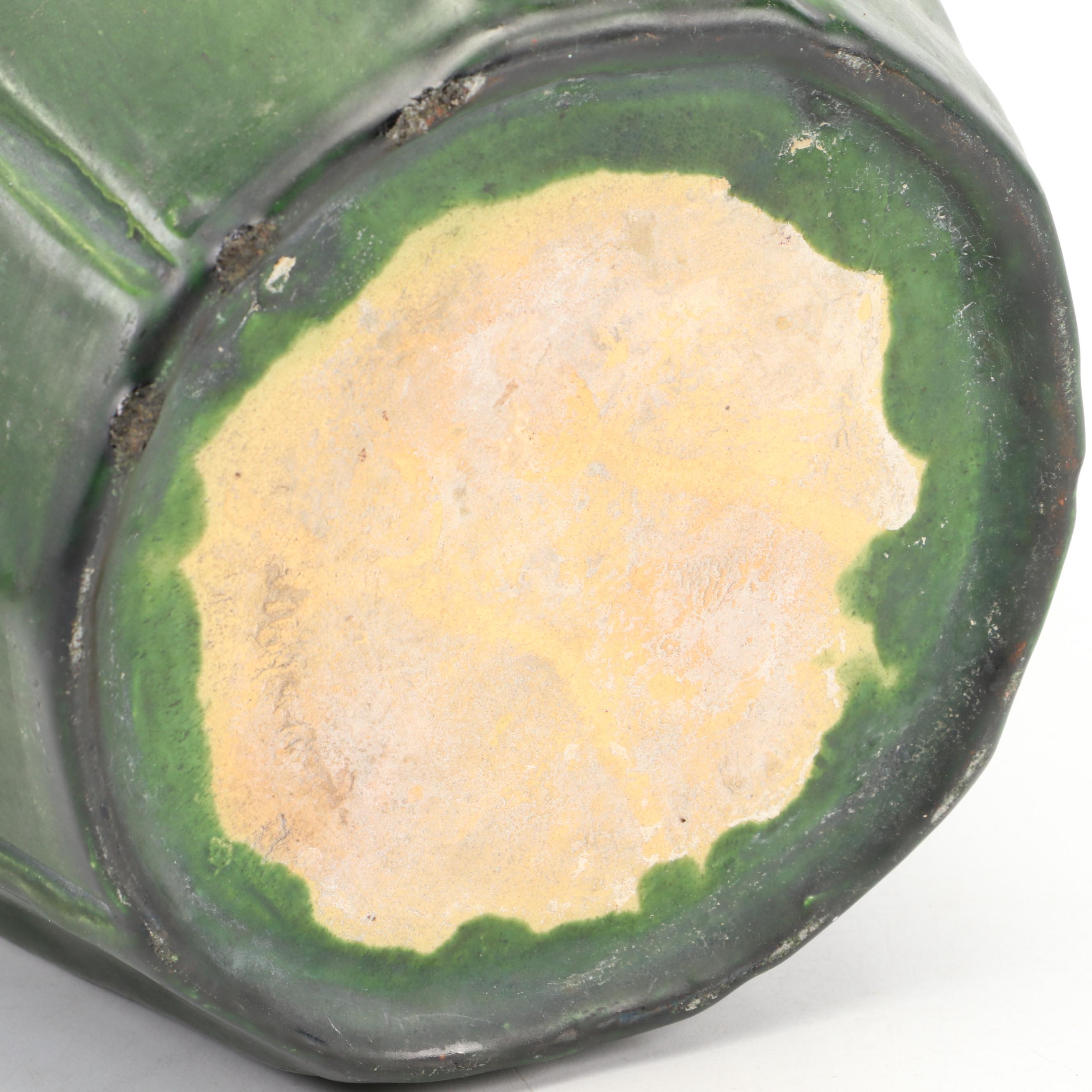 Art & Crafts Grueby Style Ceramic Production Vase