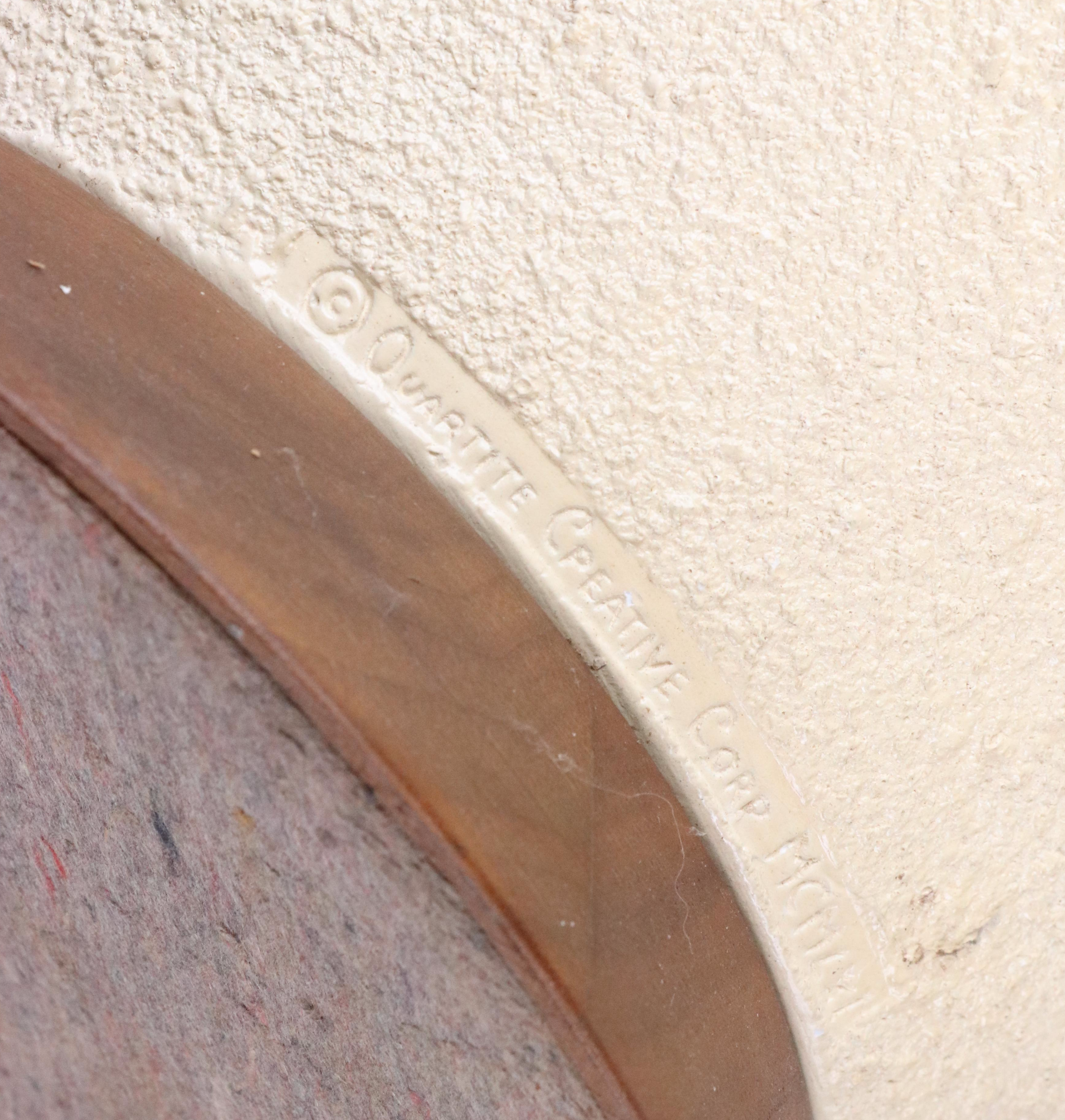 Quartite Creative Corp. MCM Ceramic Table Lamp with a Tapered Shade, 1961