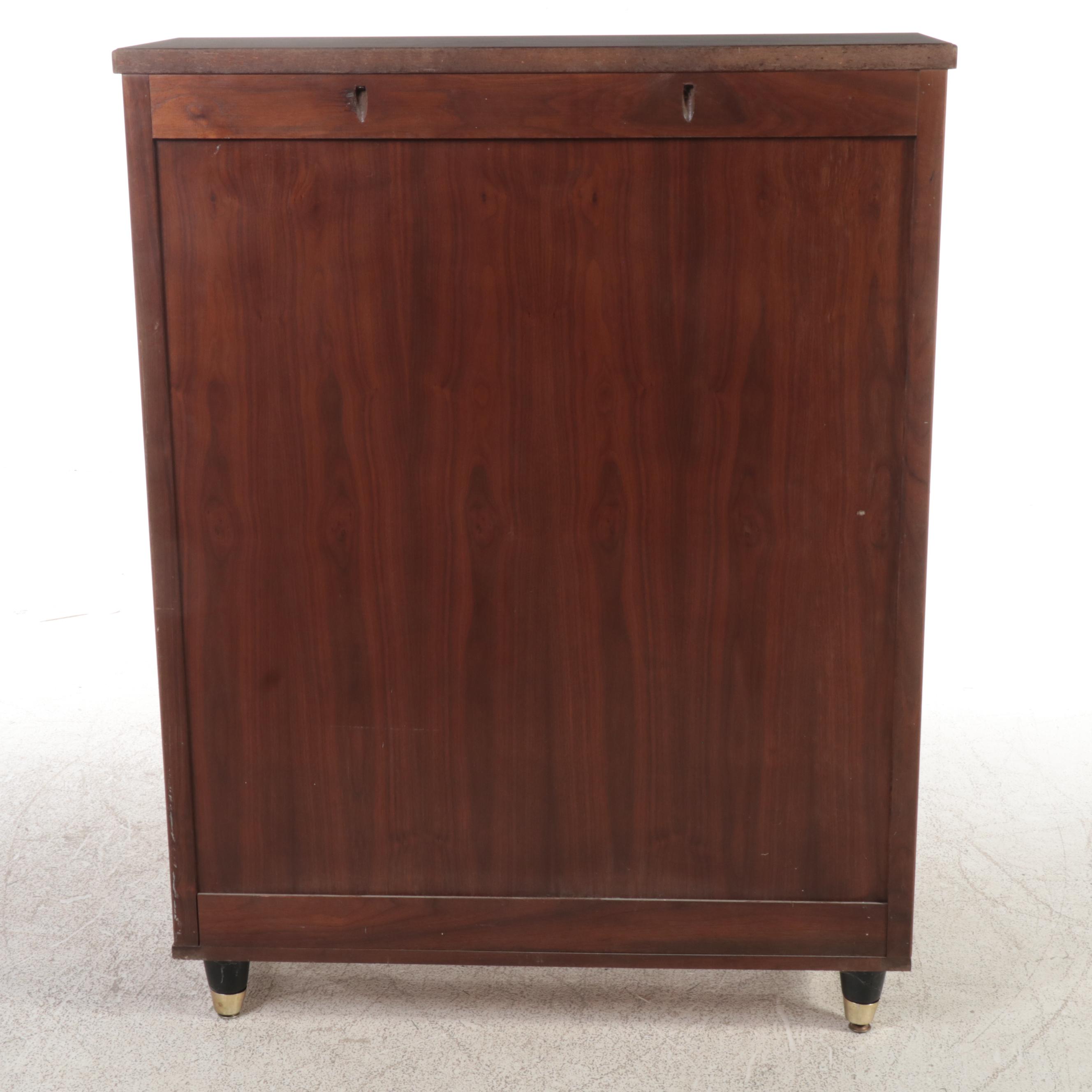 Mid Century Modern Style Glass Front Cabinet, Mid to Late 20th Century