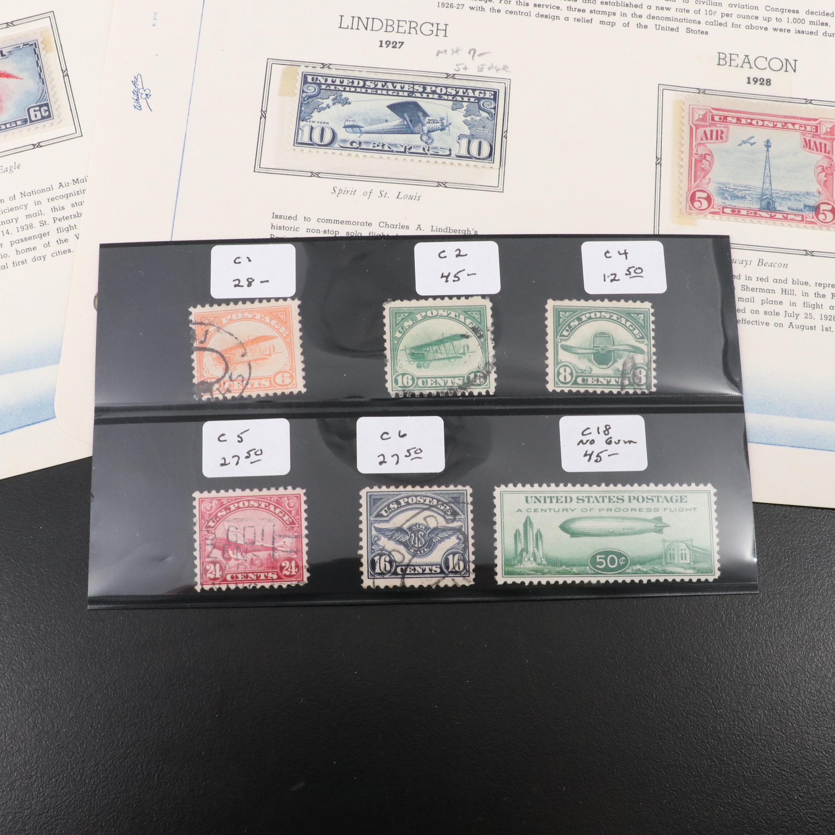 Mint Condition Air Mail Postage Stamp Collection