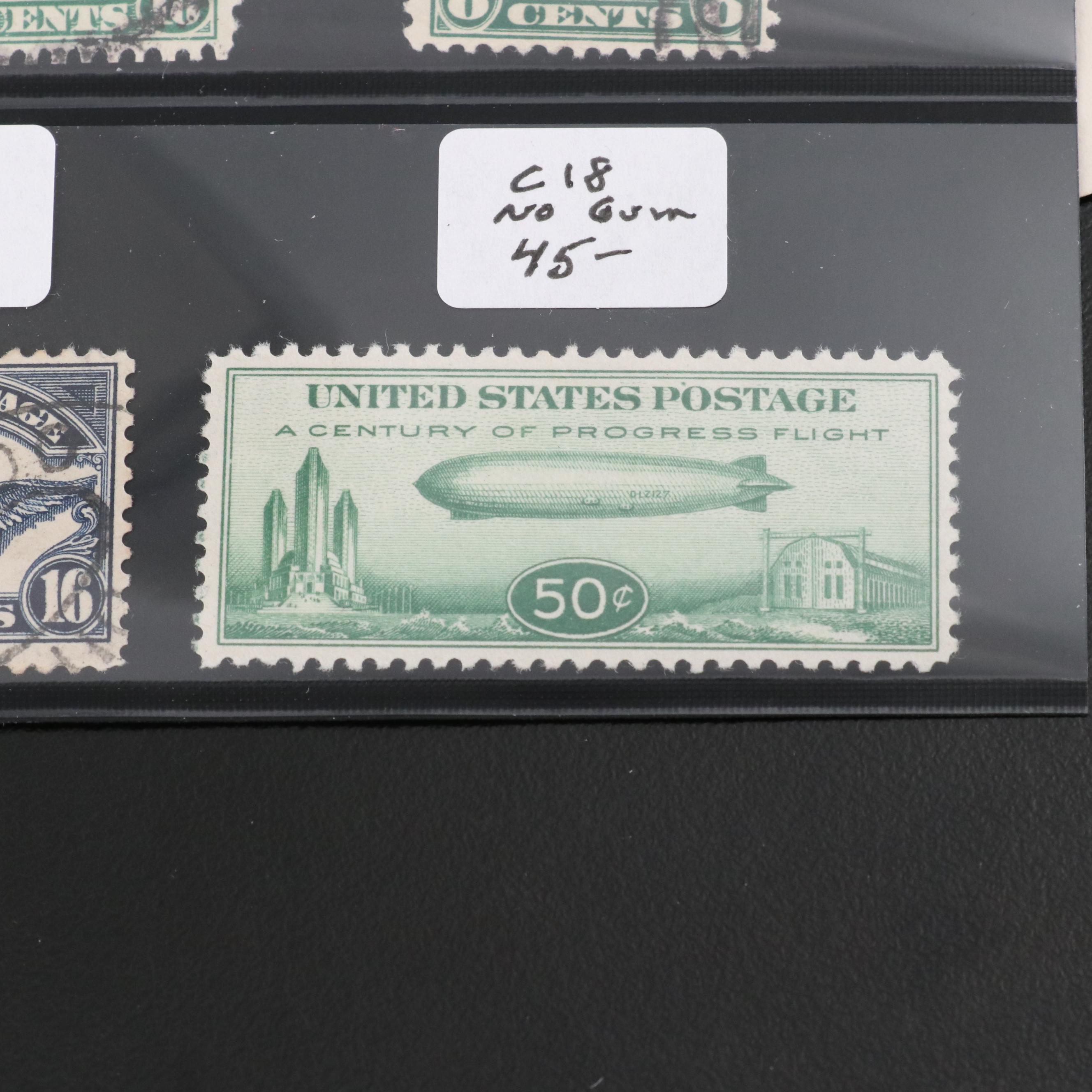 Mint Condition Air Mail Postage Stamp Collection