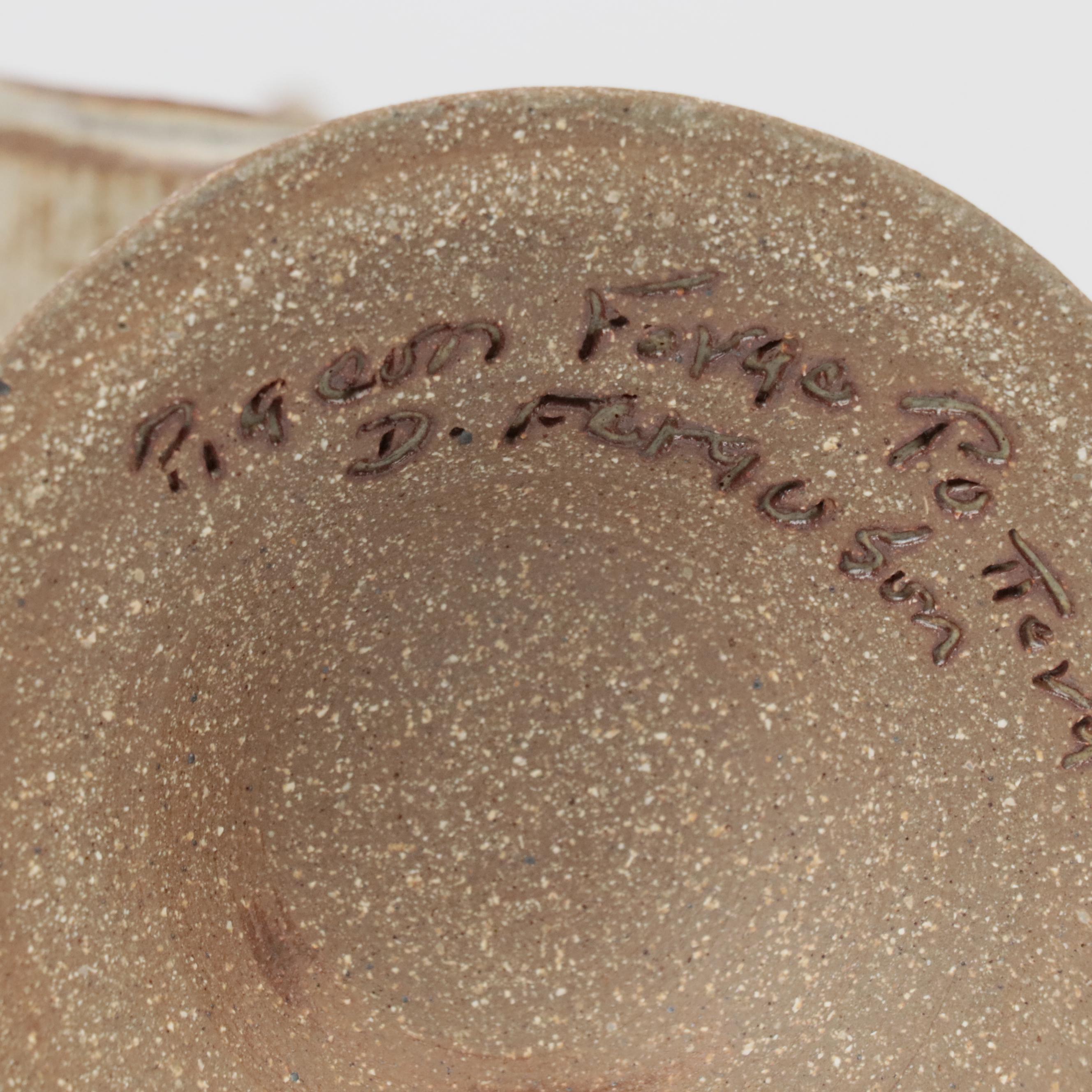 Pigeon Forge Pottery Candle Holders, Art Pottery Bowl