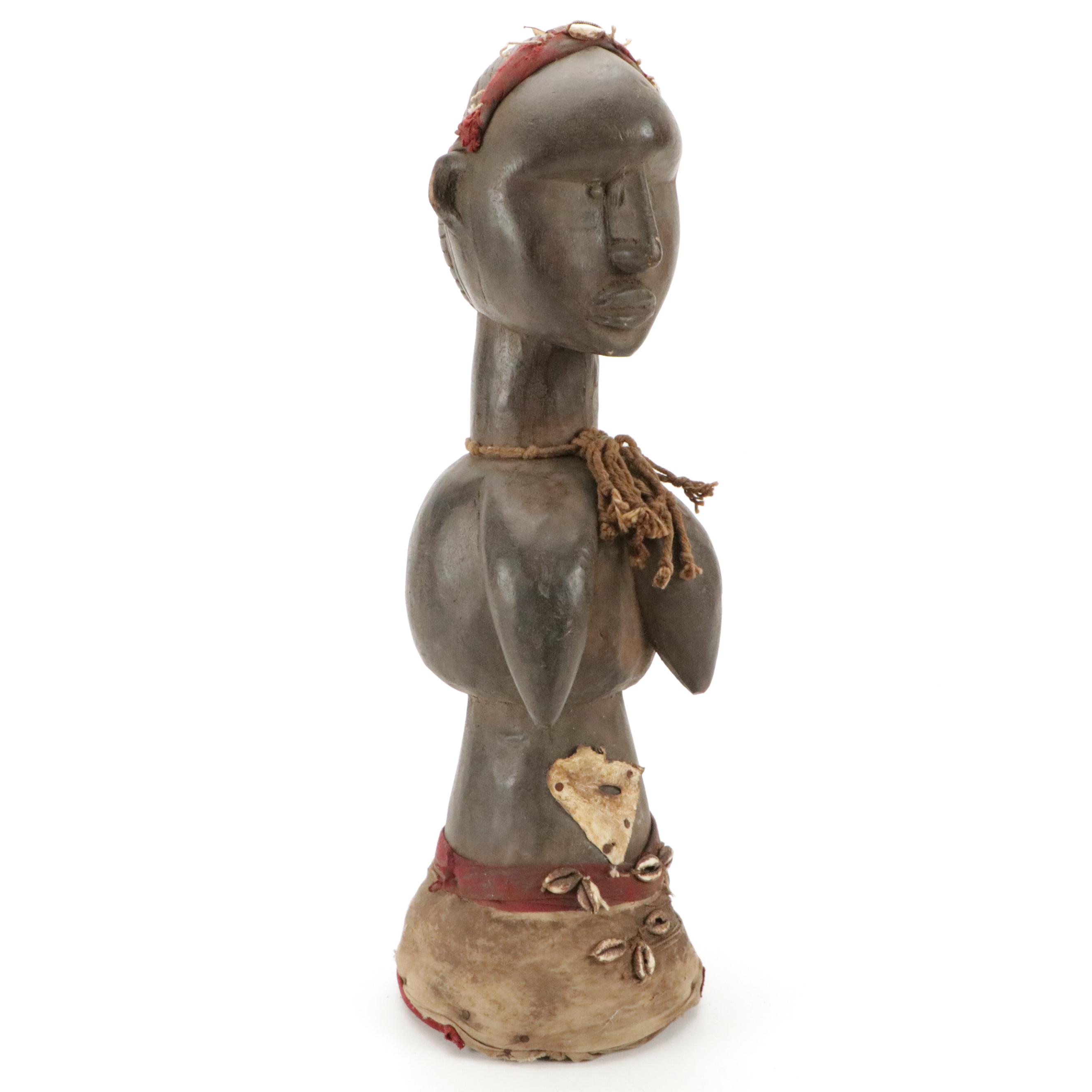 Hand-Carved West African Female Spirit Effigy