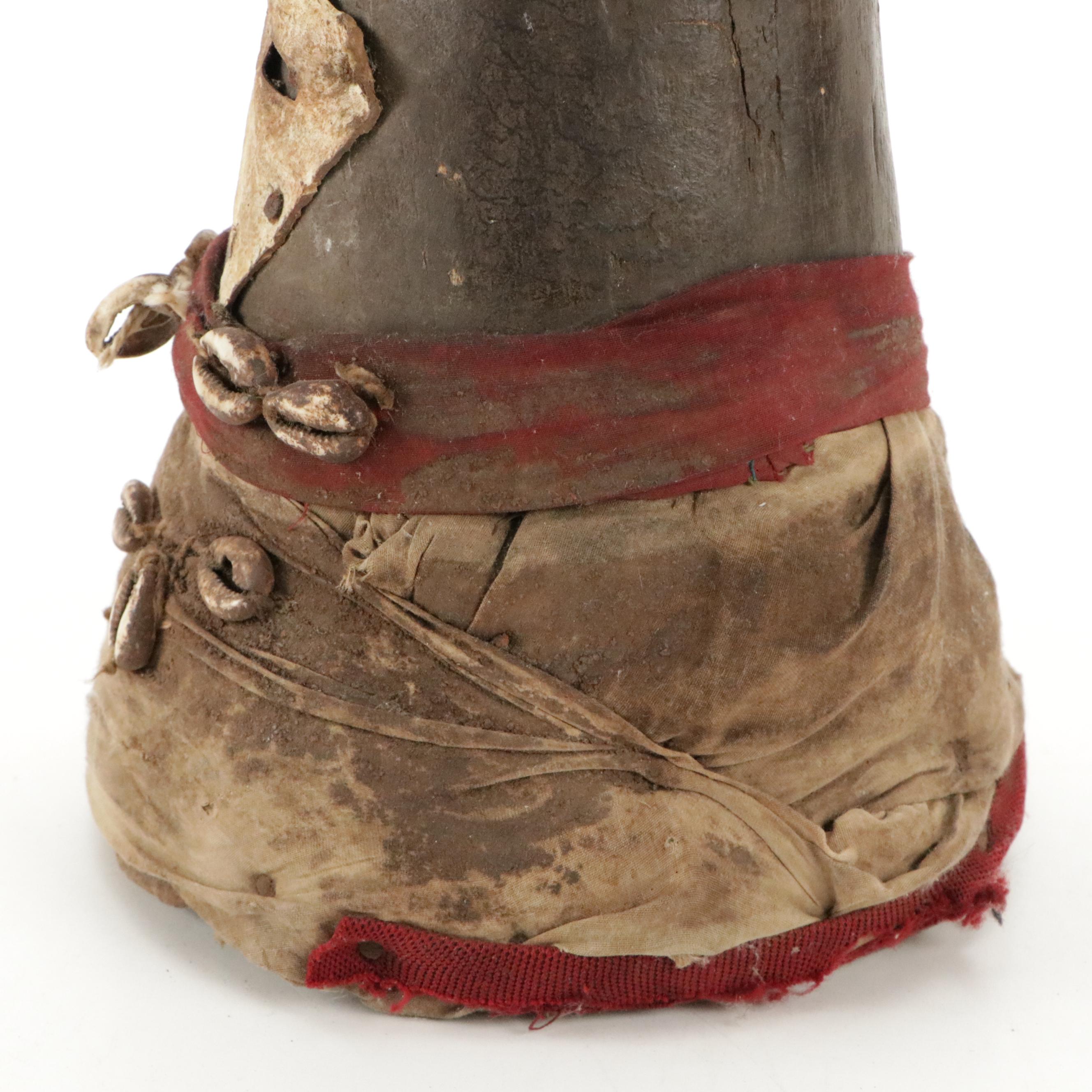 Hand-Carved West African Female Spirit Effigy