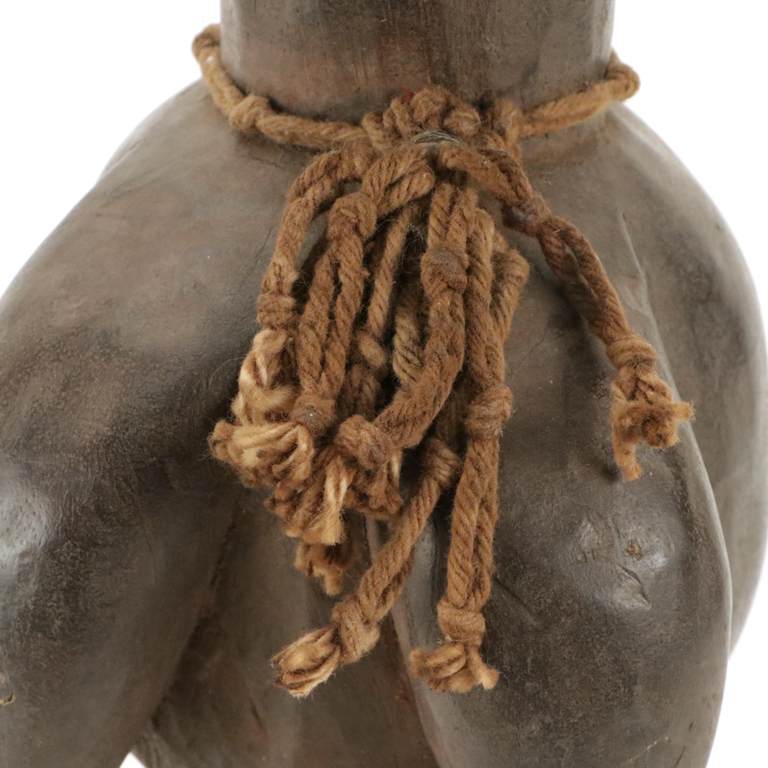 Hand-Carved West African Female Spirit Effigy