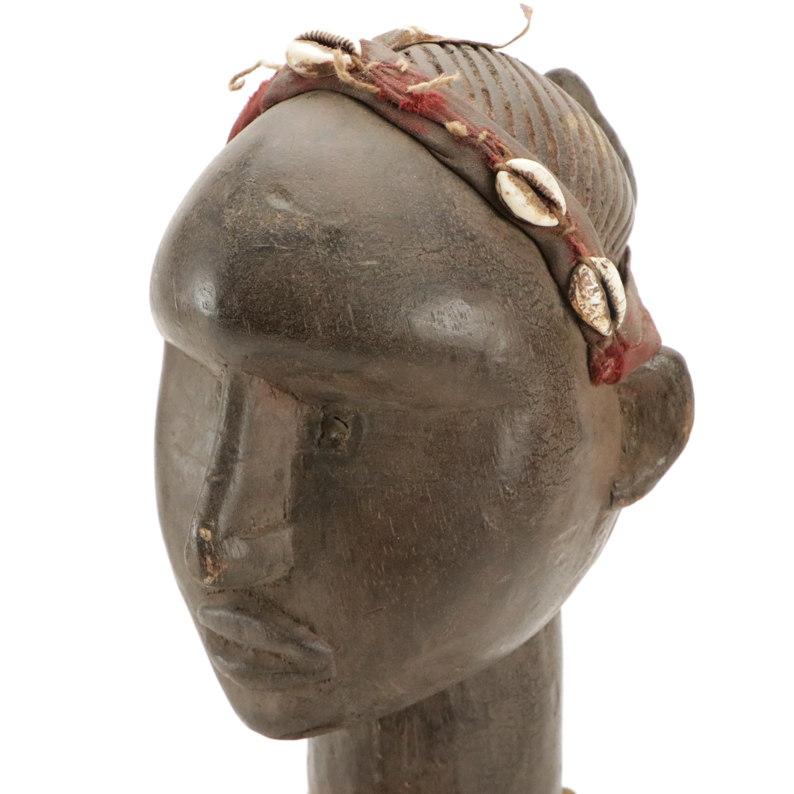 Hand-Carved West African Female Spirit Effigy