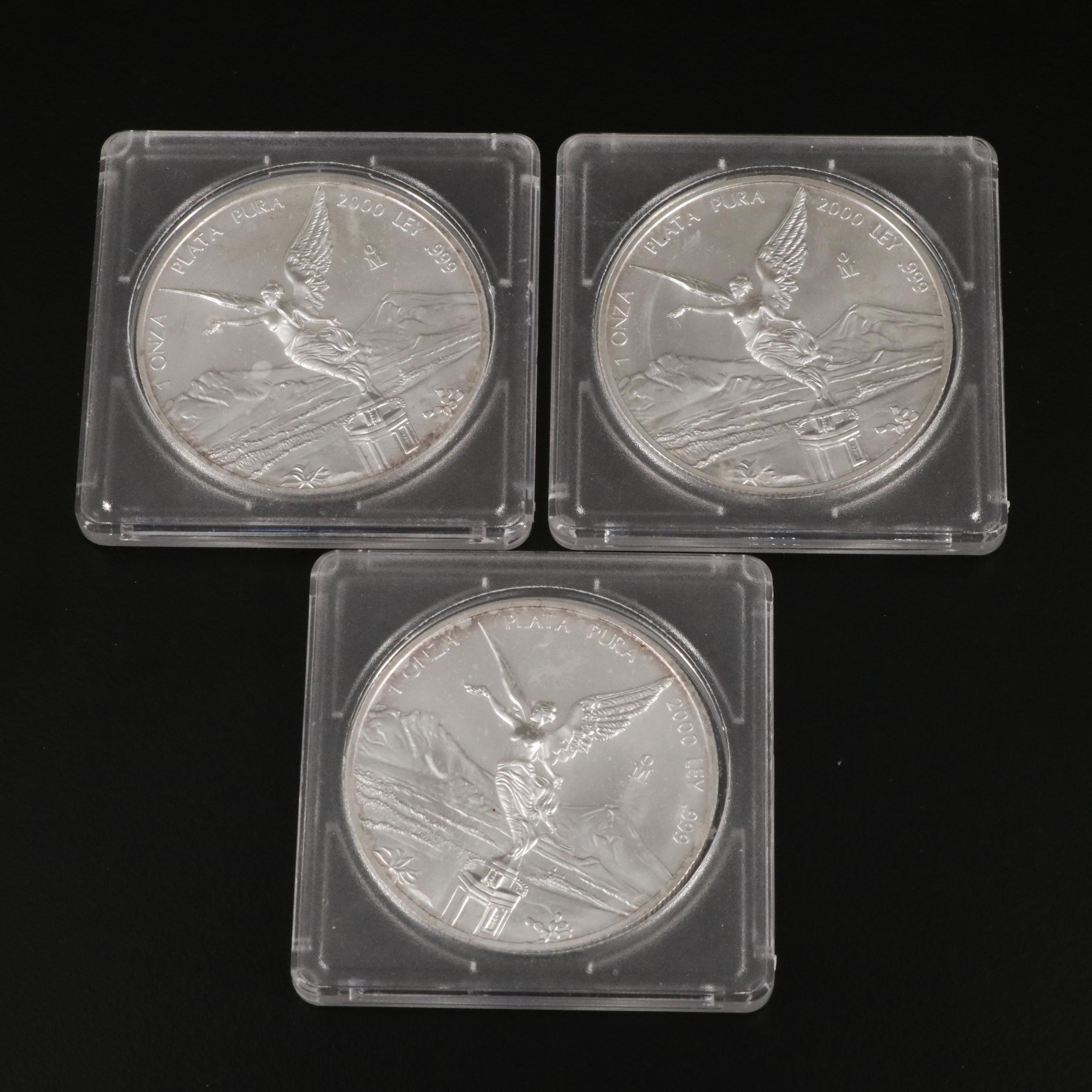 Collection of Nine Mexican Silver Coins