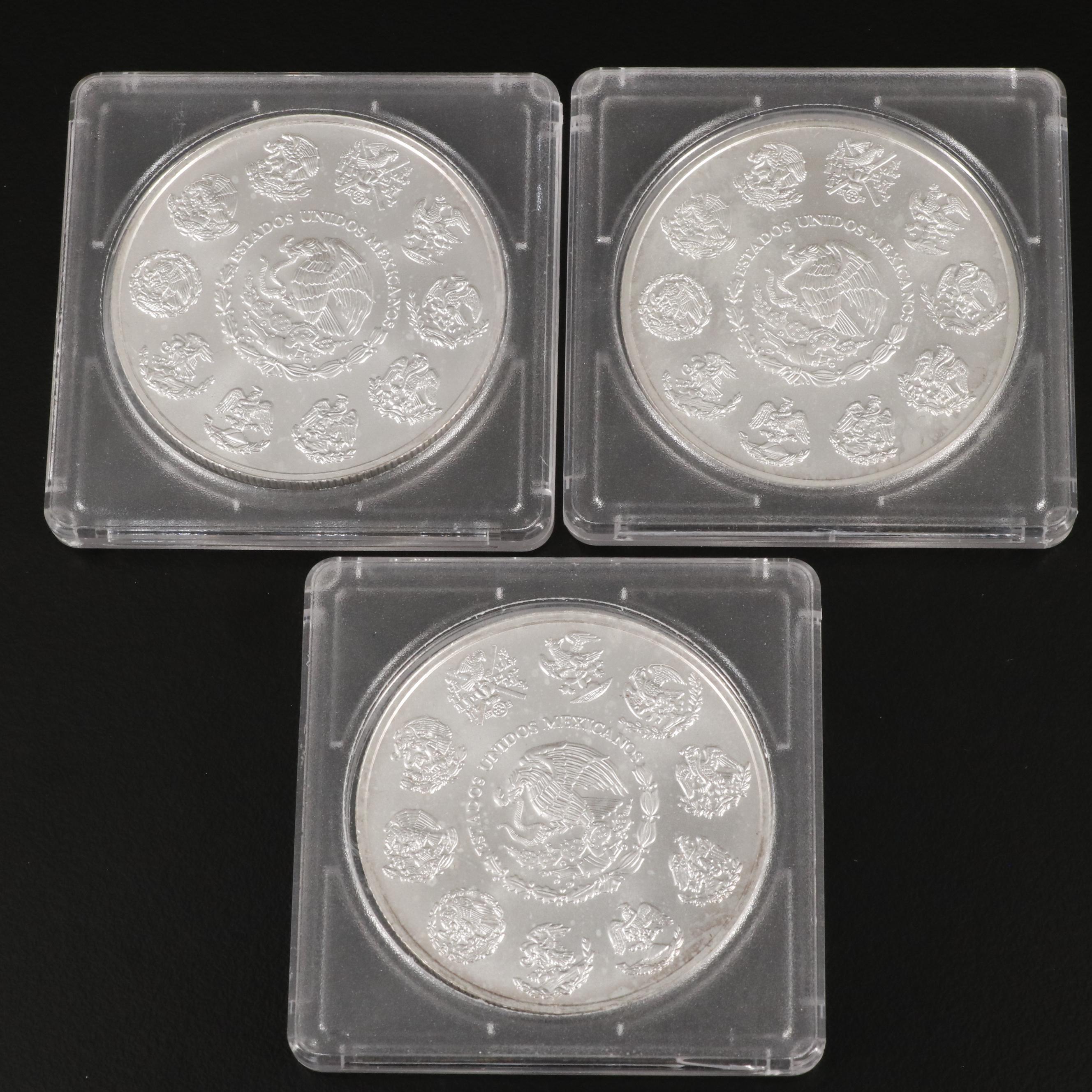 Collection of Nine Mexican Silver Coins