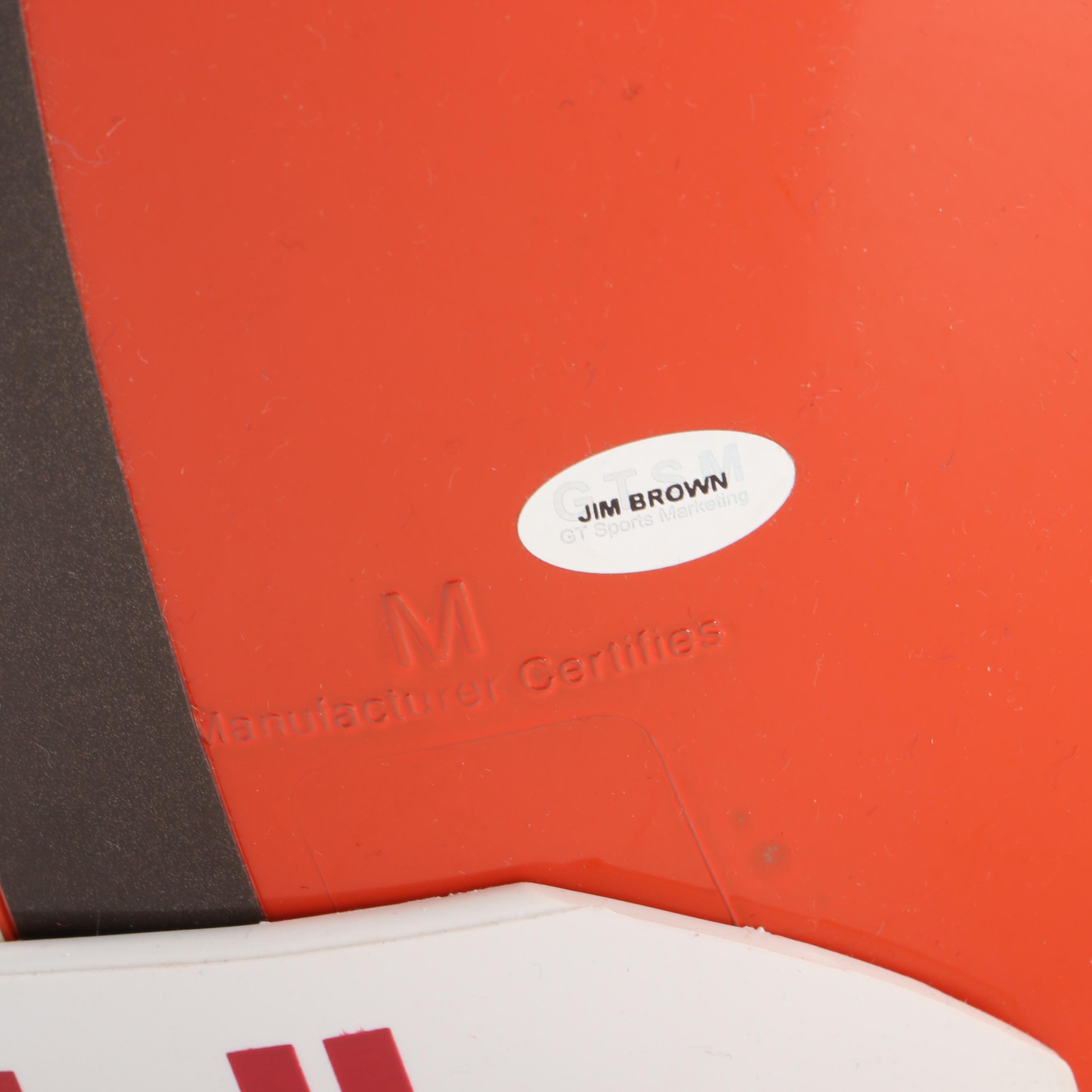 Jim Brown Signed Full Size Cleveland Browns Riddell Replica Football Helmet