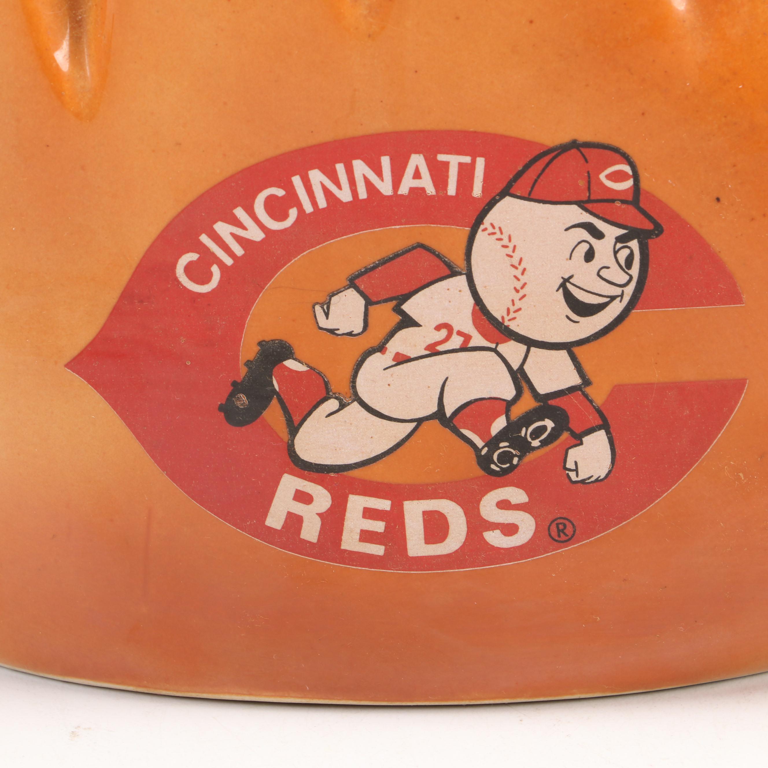 Vintage Cincinnati Reds "The Big Red Machine" Decanter with Baseball Top