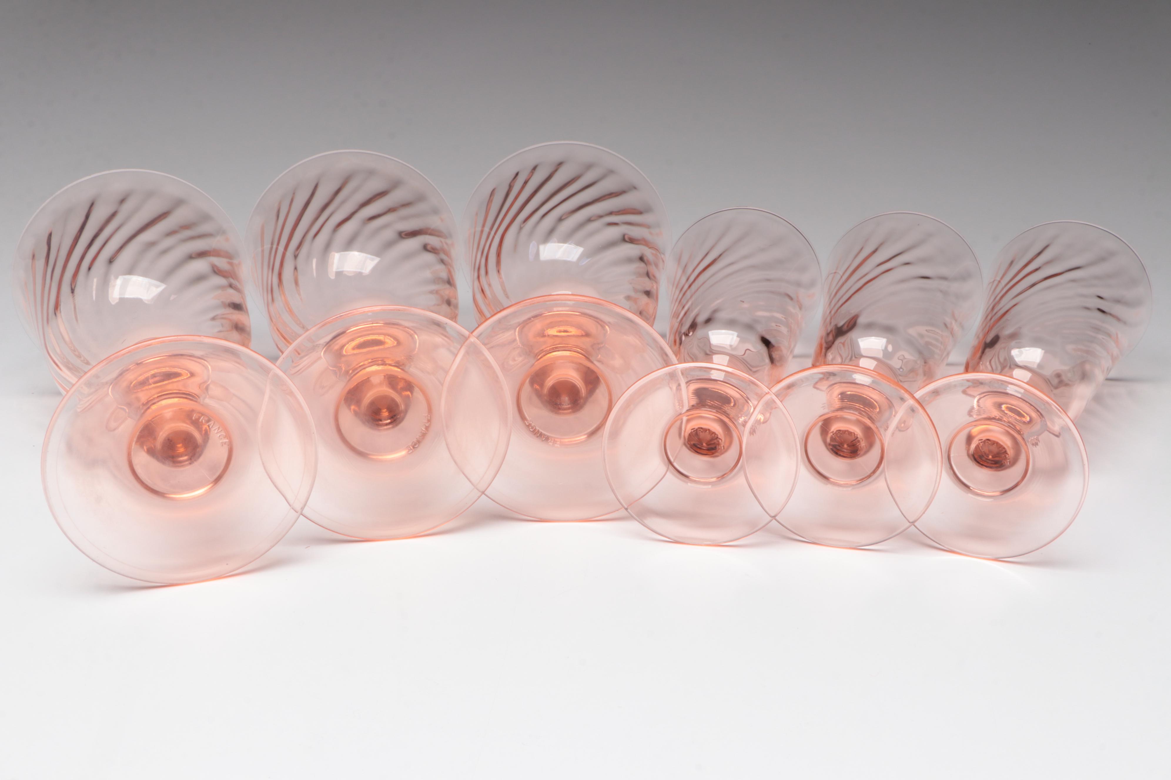 Arcoroc and Other French Pink Glassware