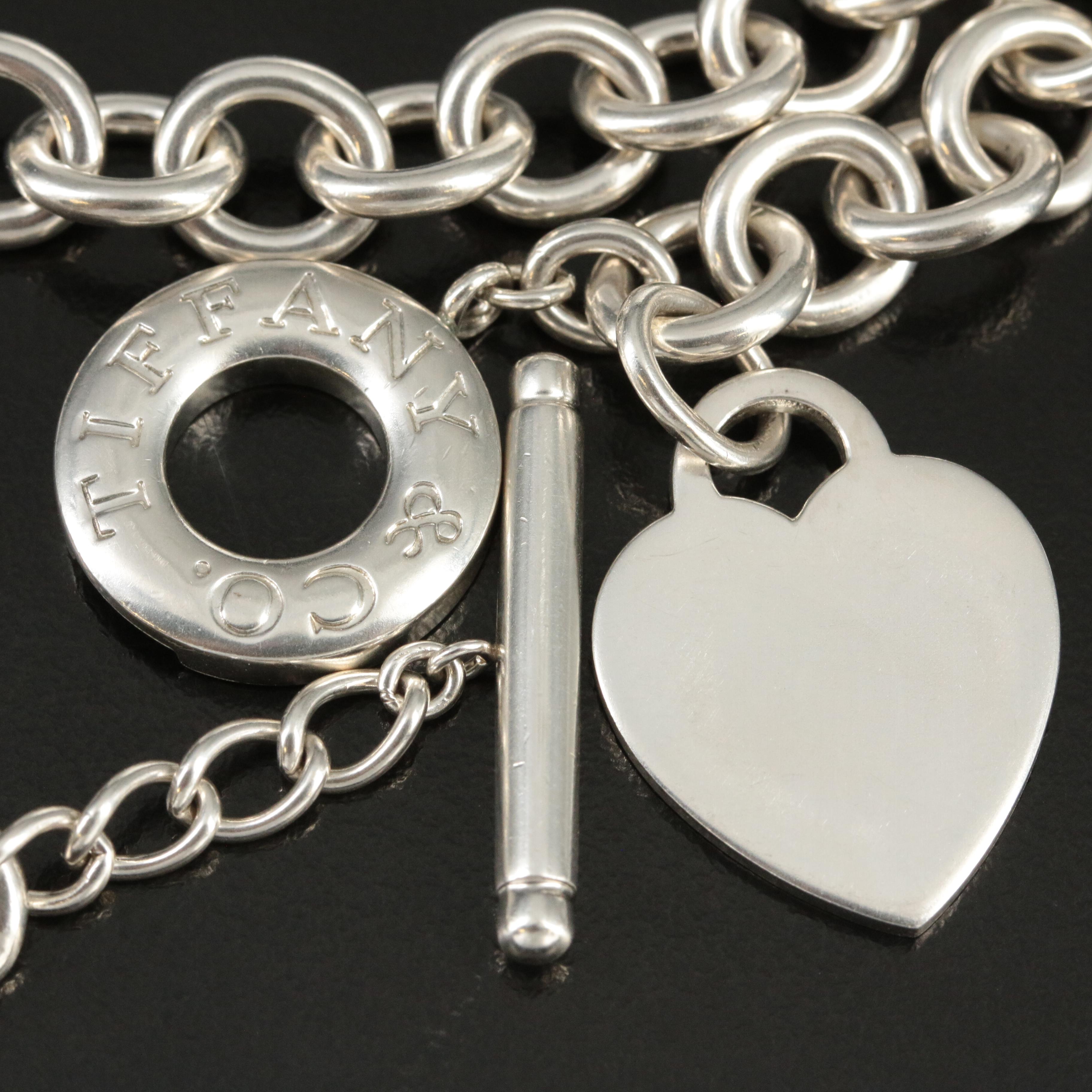 Tiffany & Co. Sterling Heart Toggle Necklace