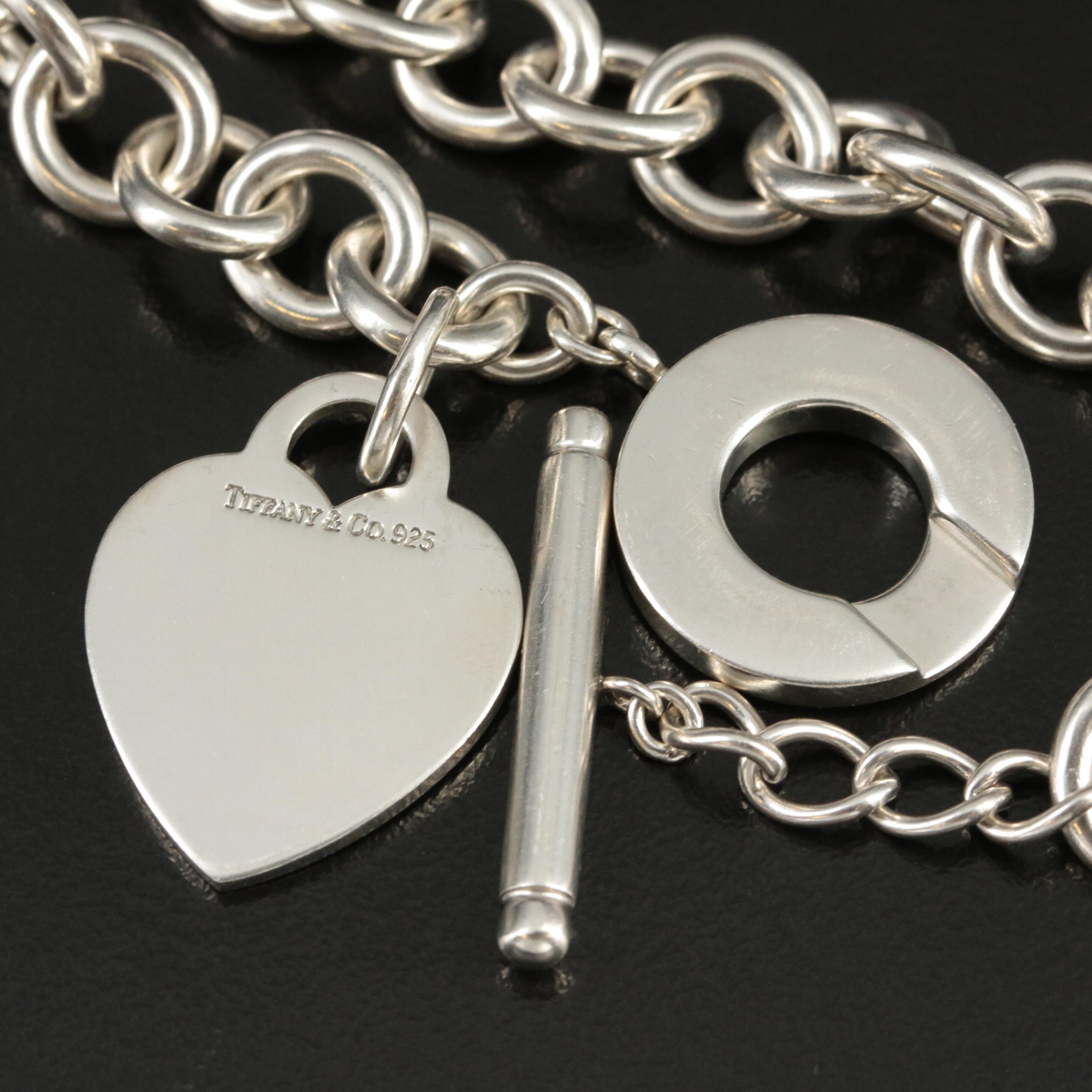 Tiffany & Co. Sterling Heart Toggle Necklace