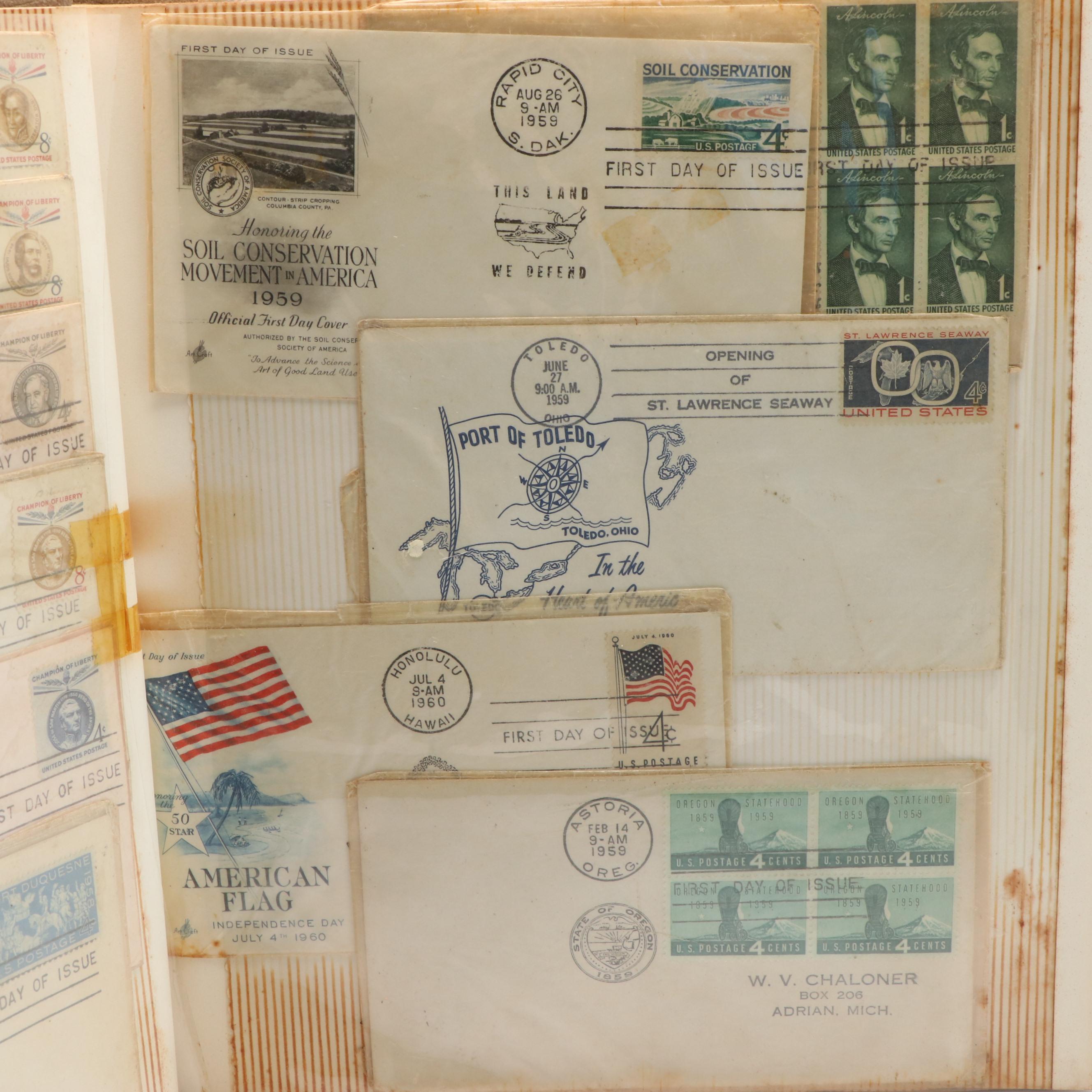 Three Albums of Postal Covers