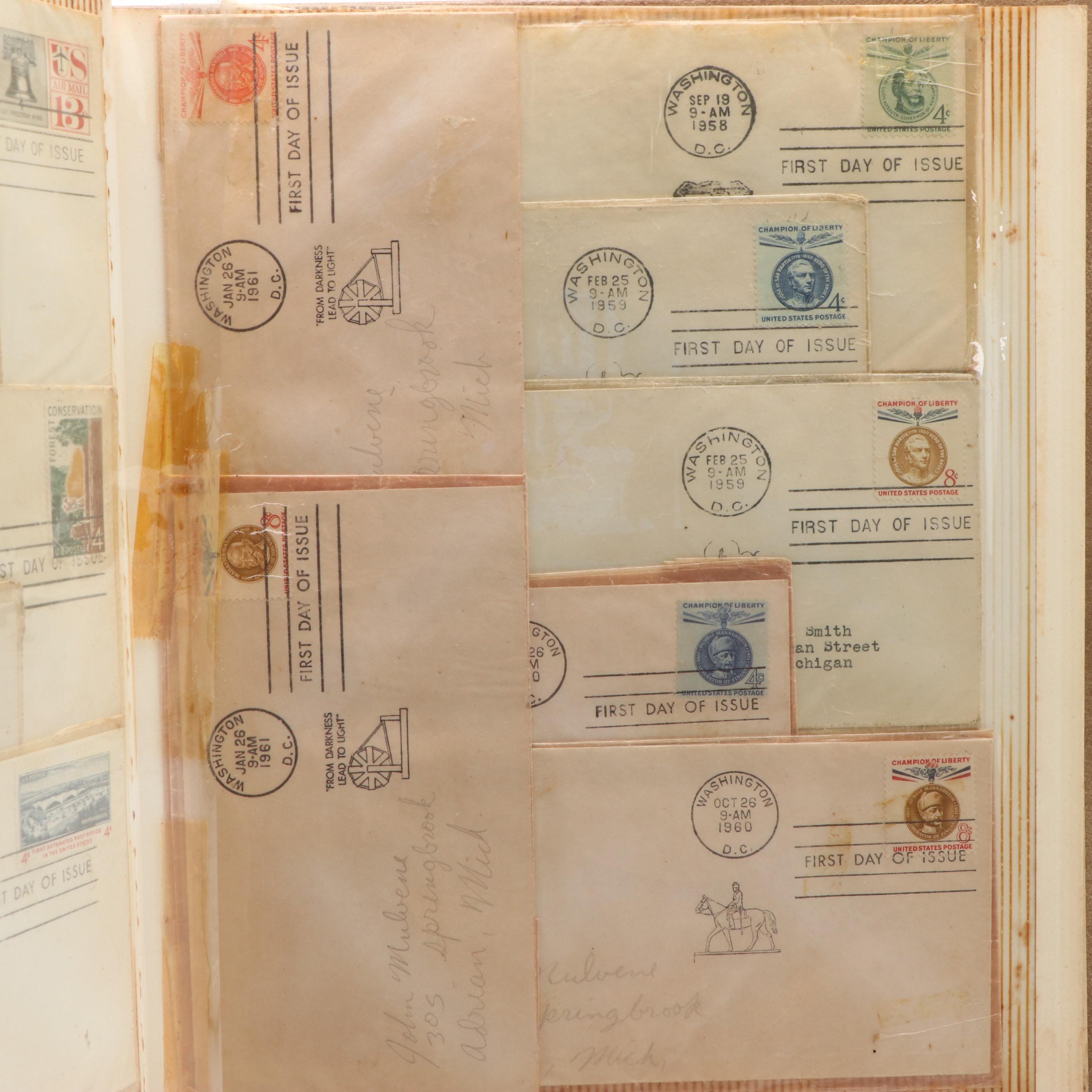 Three Albums of Postal Covers