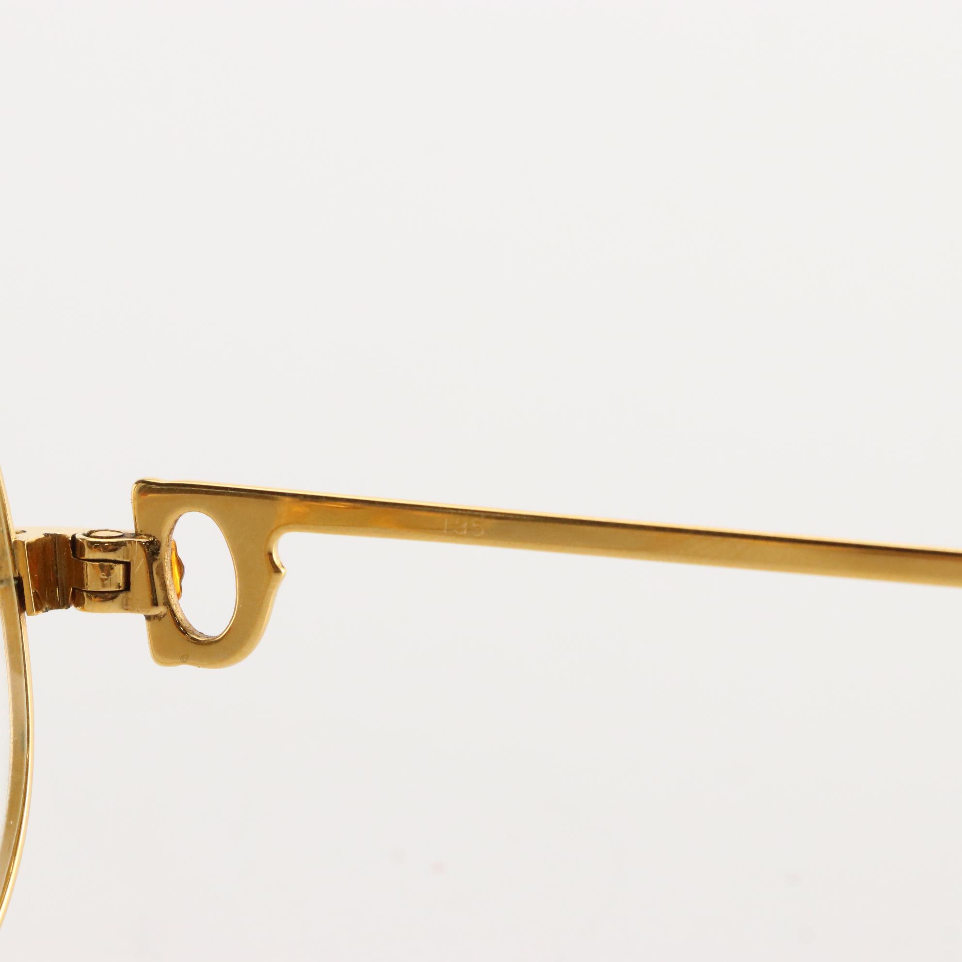 Cartier Must de Cartier Eyeglasses with Prescription Lenses