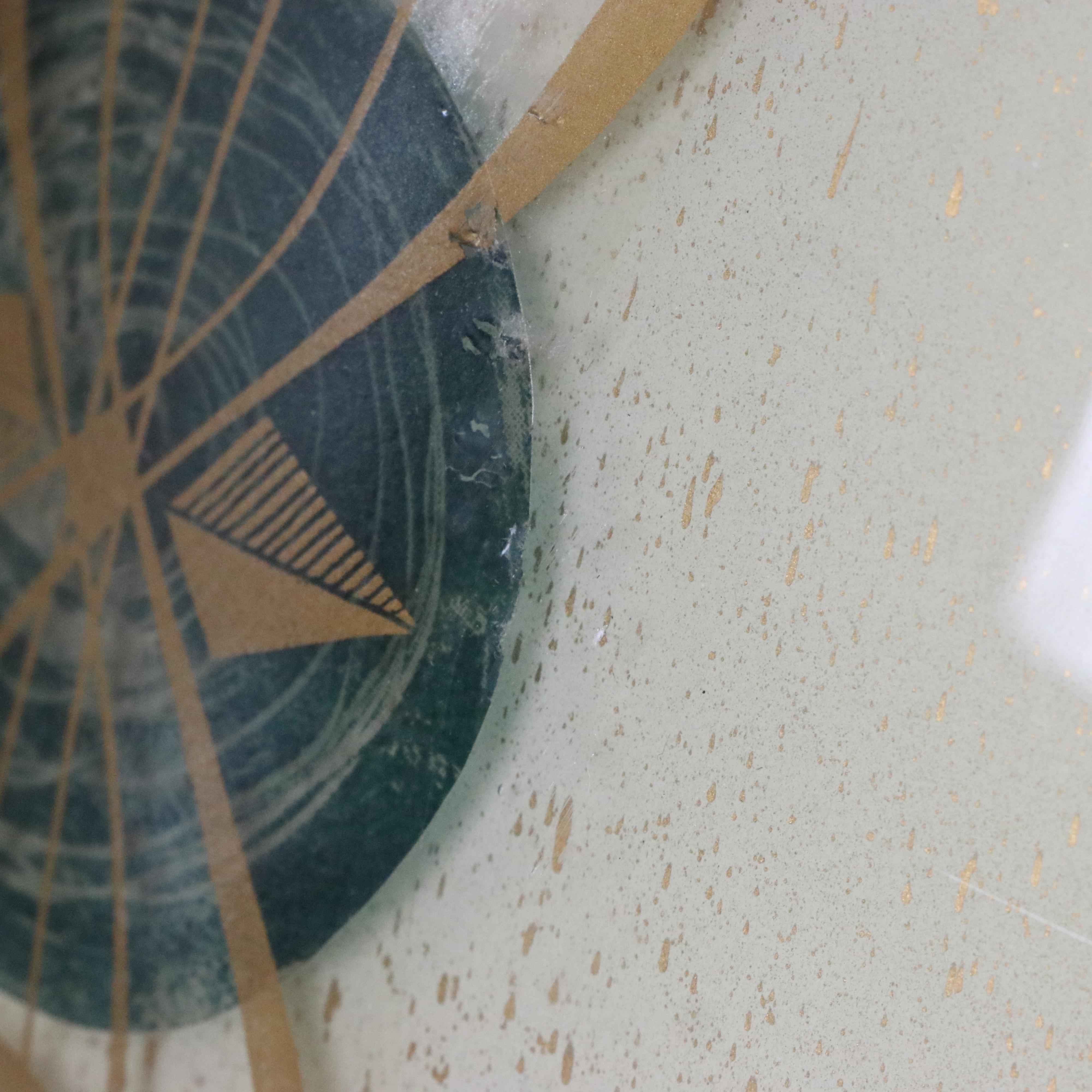 Berger Mid Century Modern Blown Glass Table Lamp