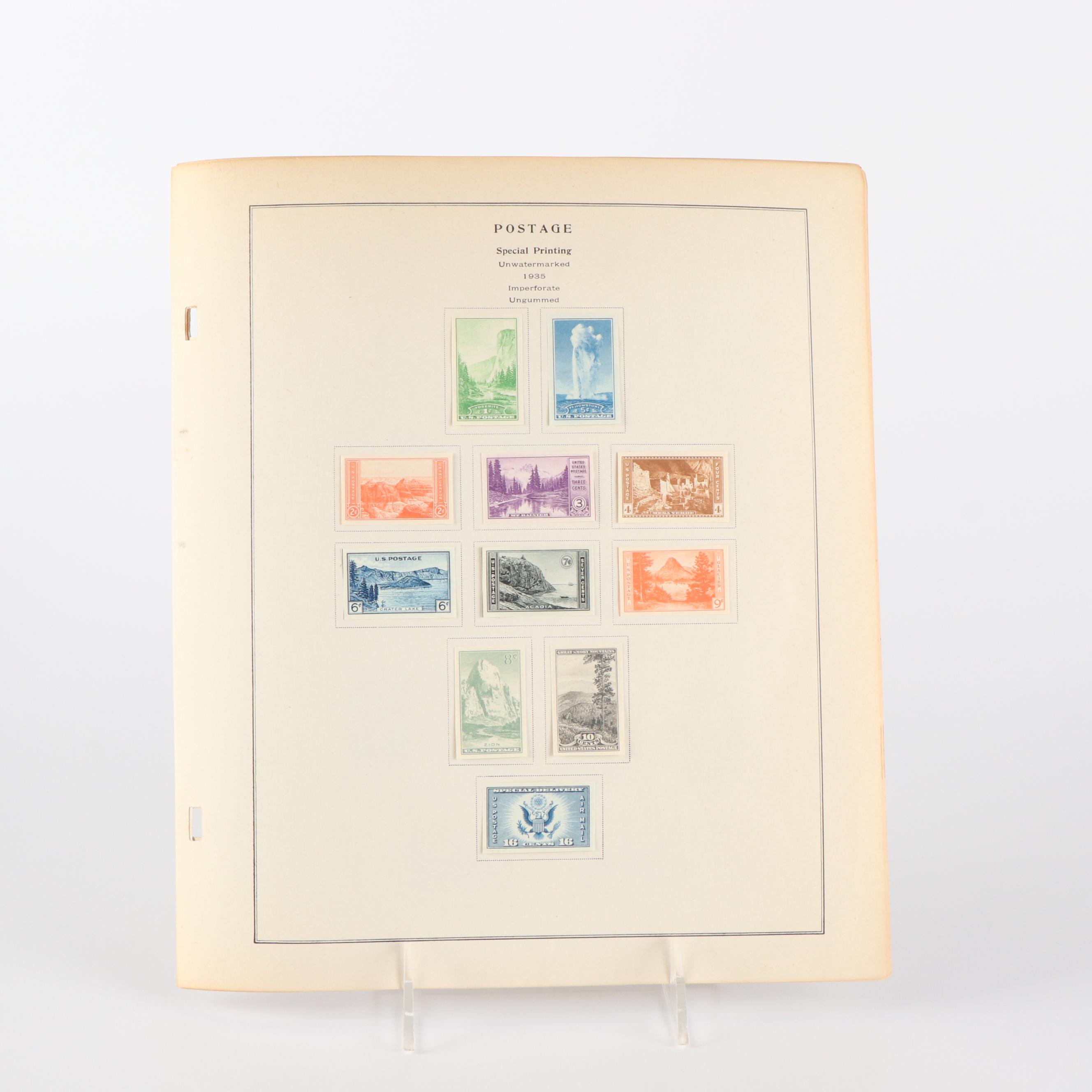 Comprehensive Mint Condition Farley Postage Stamp Collection