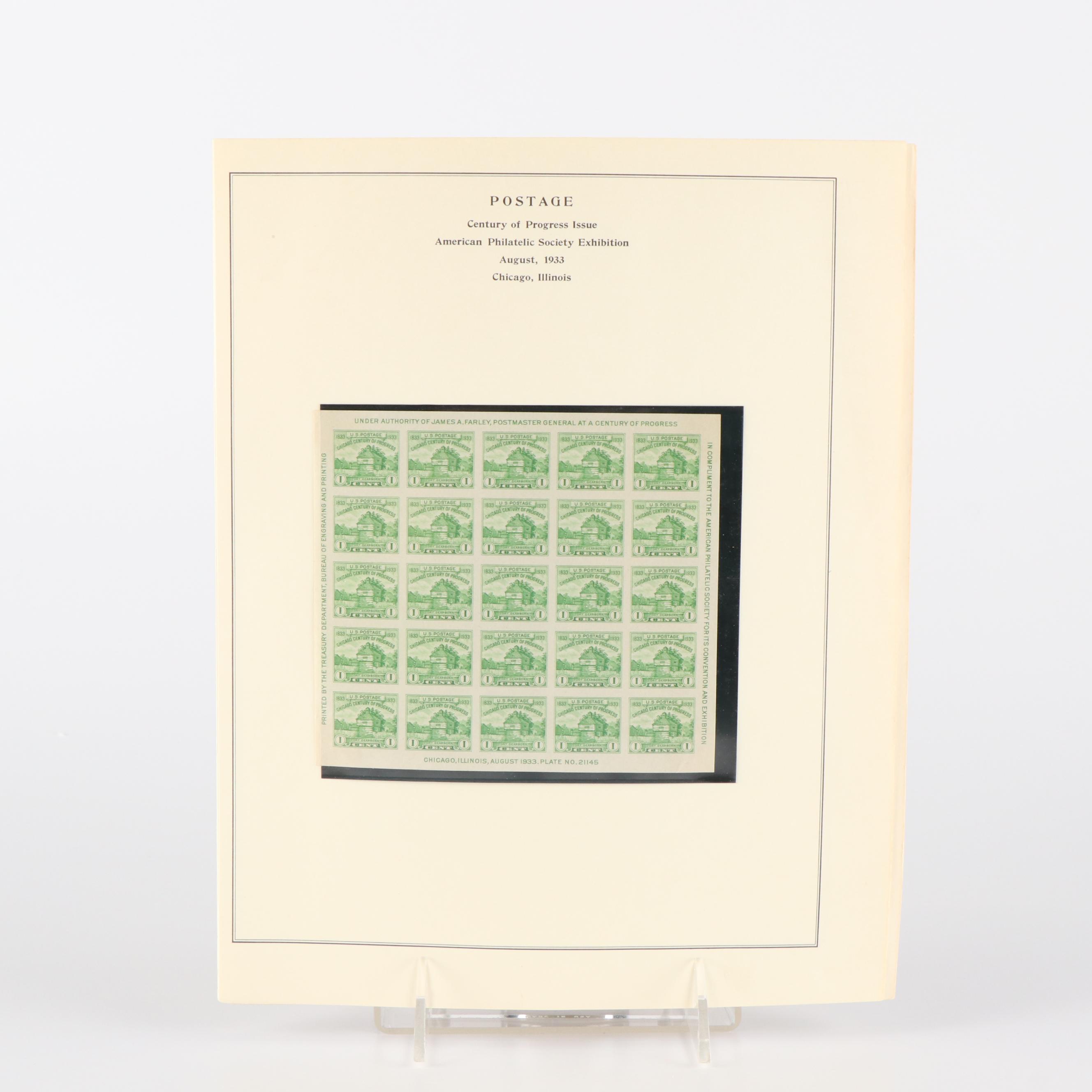 Comprehensive Mint Condition Farley Postage Stamp Collection