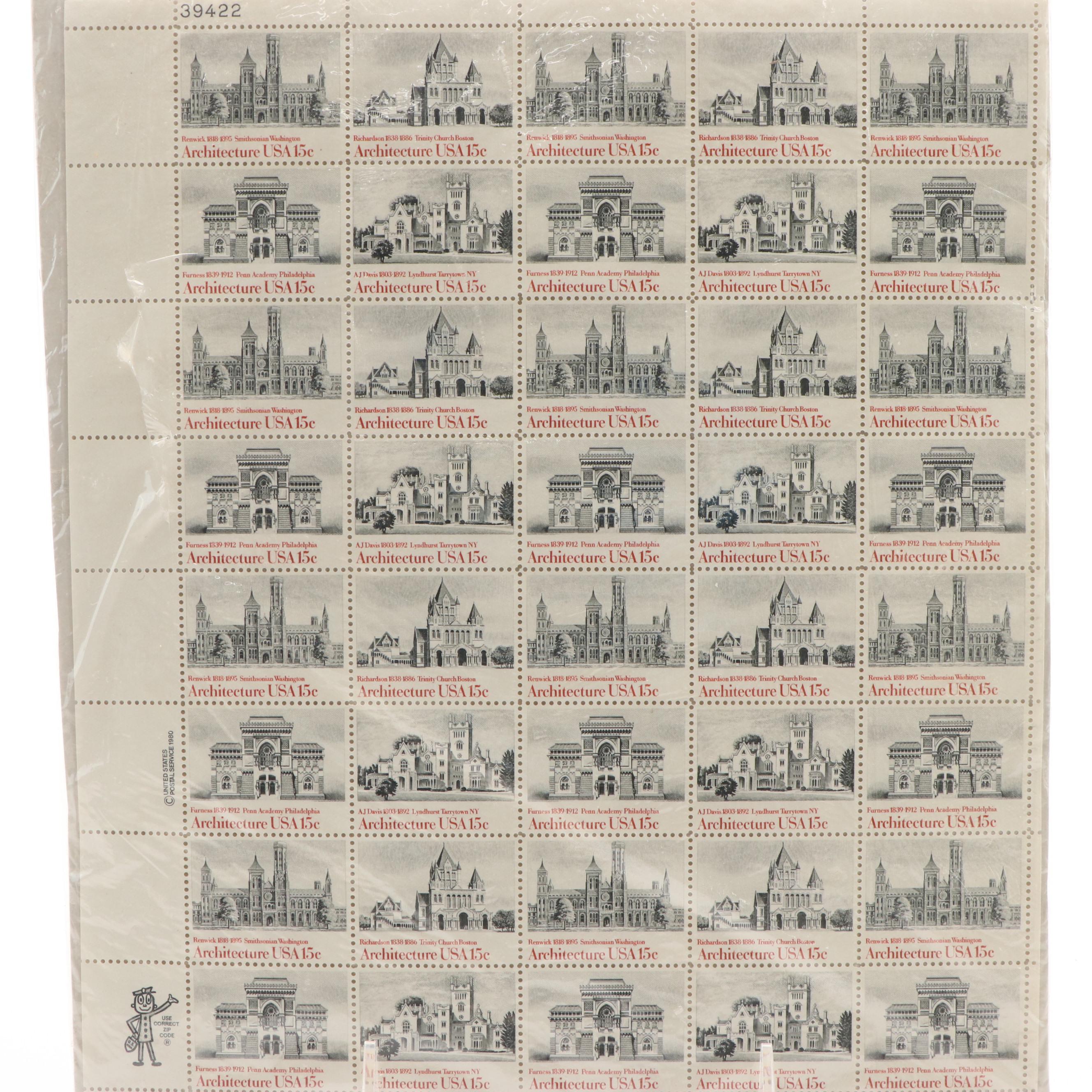 Assortment of World and U.S. Postage Stamps