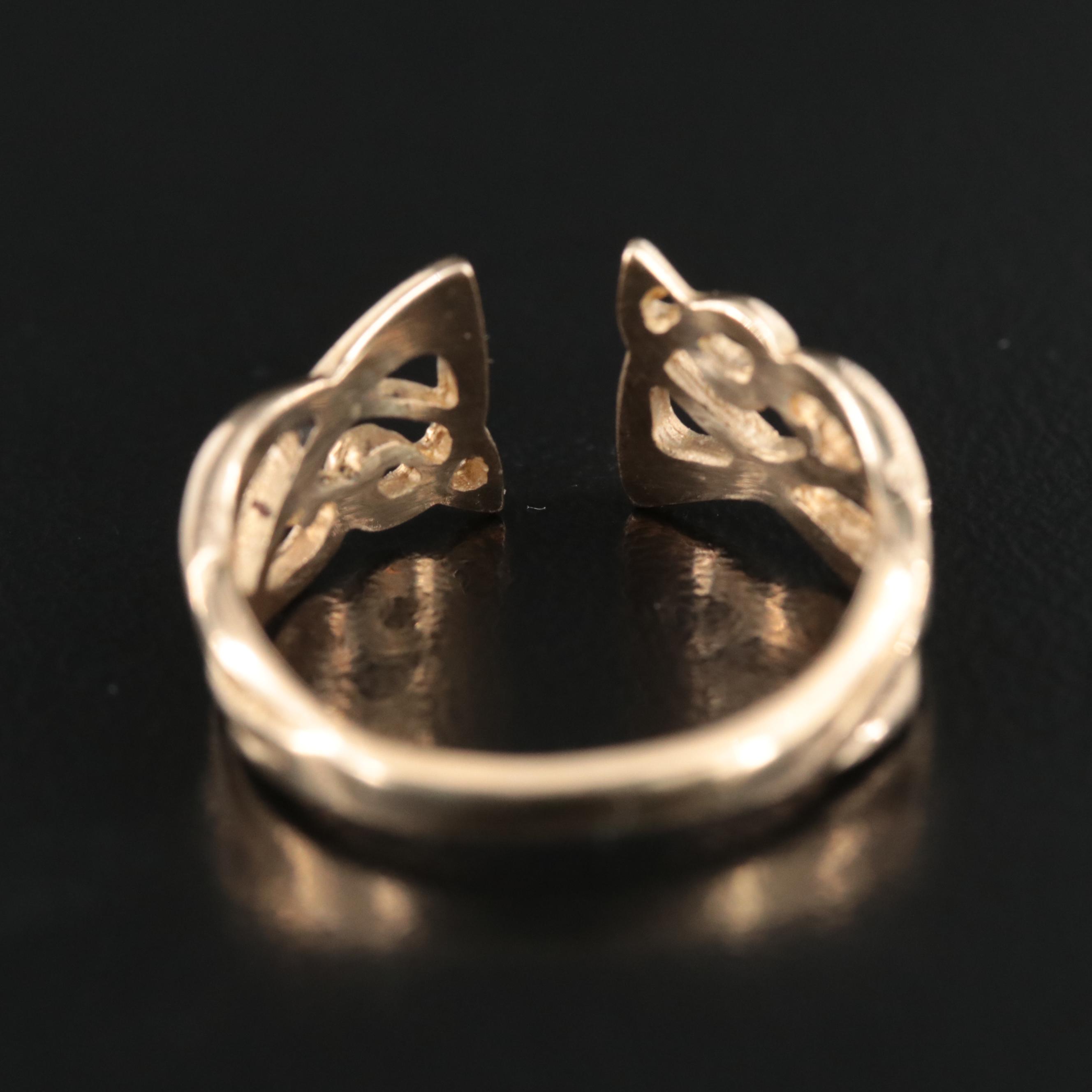 10K Open Top Scroll Ring