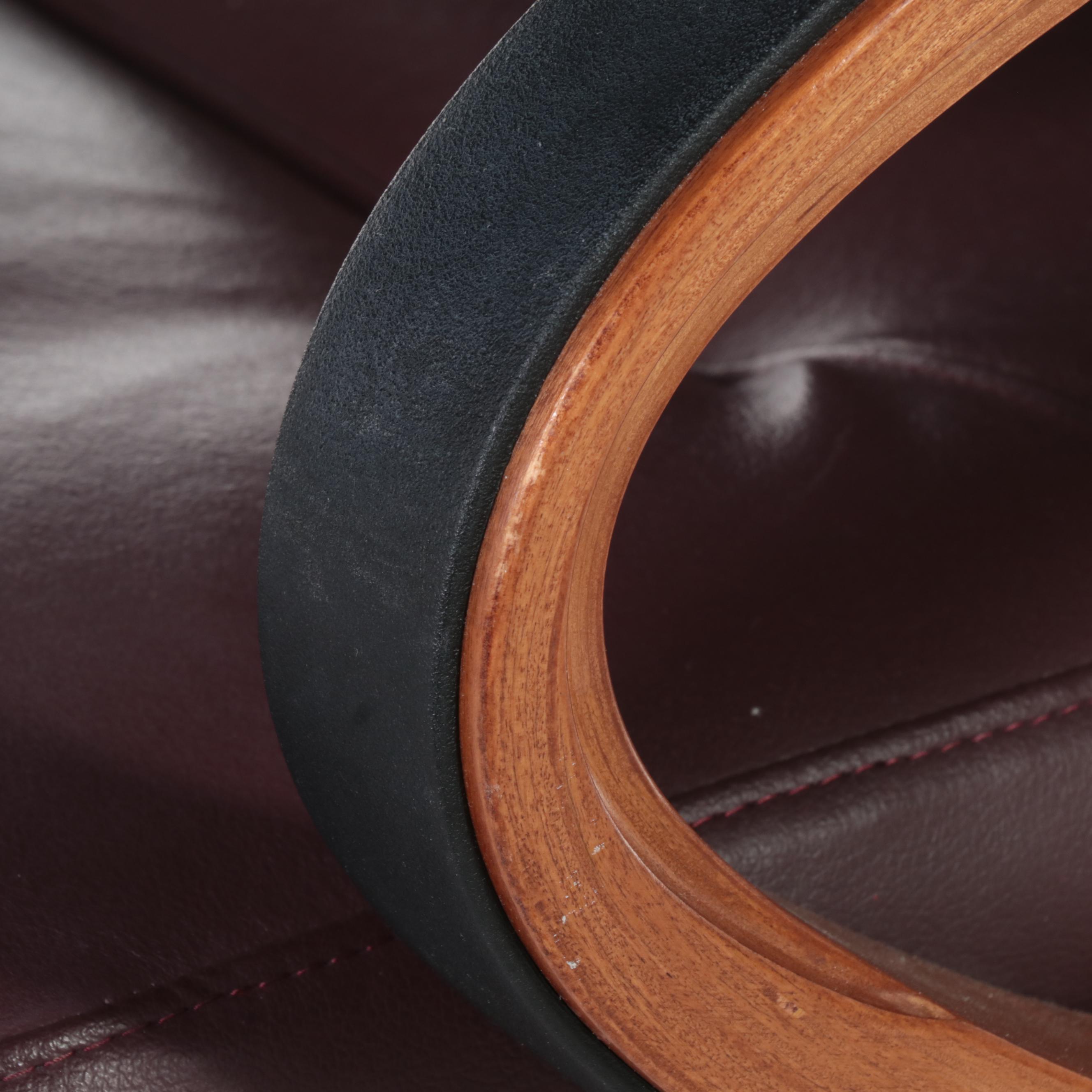 The Hon Company Bourbon Cherry Faux Leather Desk Chair