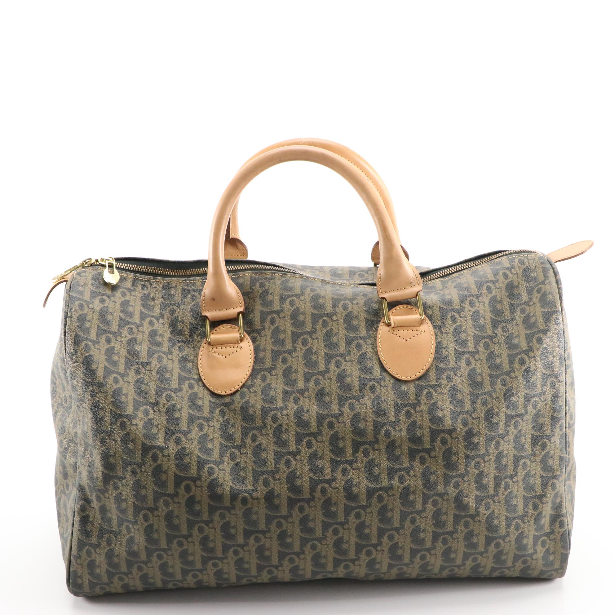 Christian Dior Oblique Monogram Coated Canvas Duffle Bag