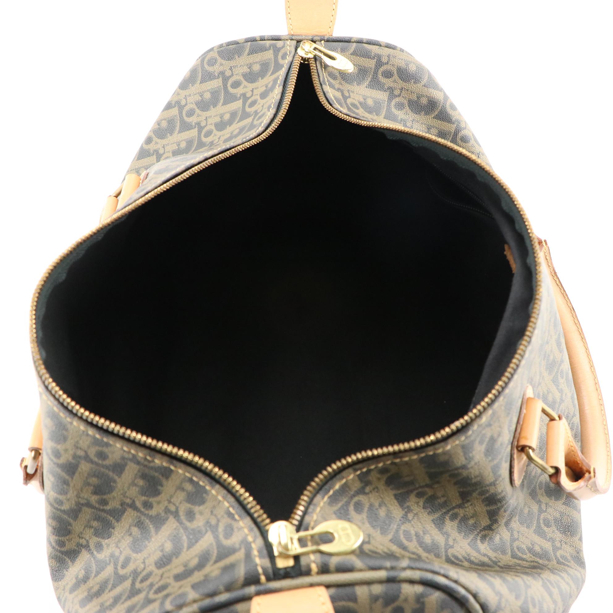 Christian Dior Oblique Monogram Coated Canvas Duffle Bag