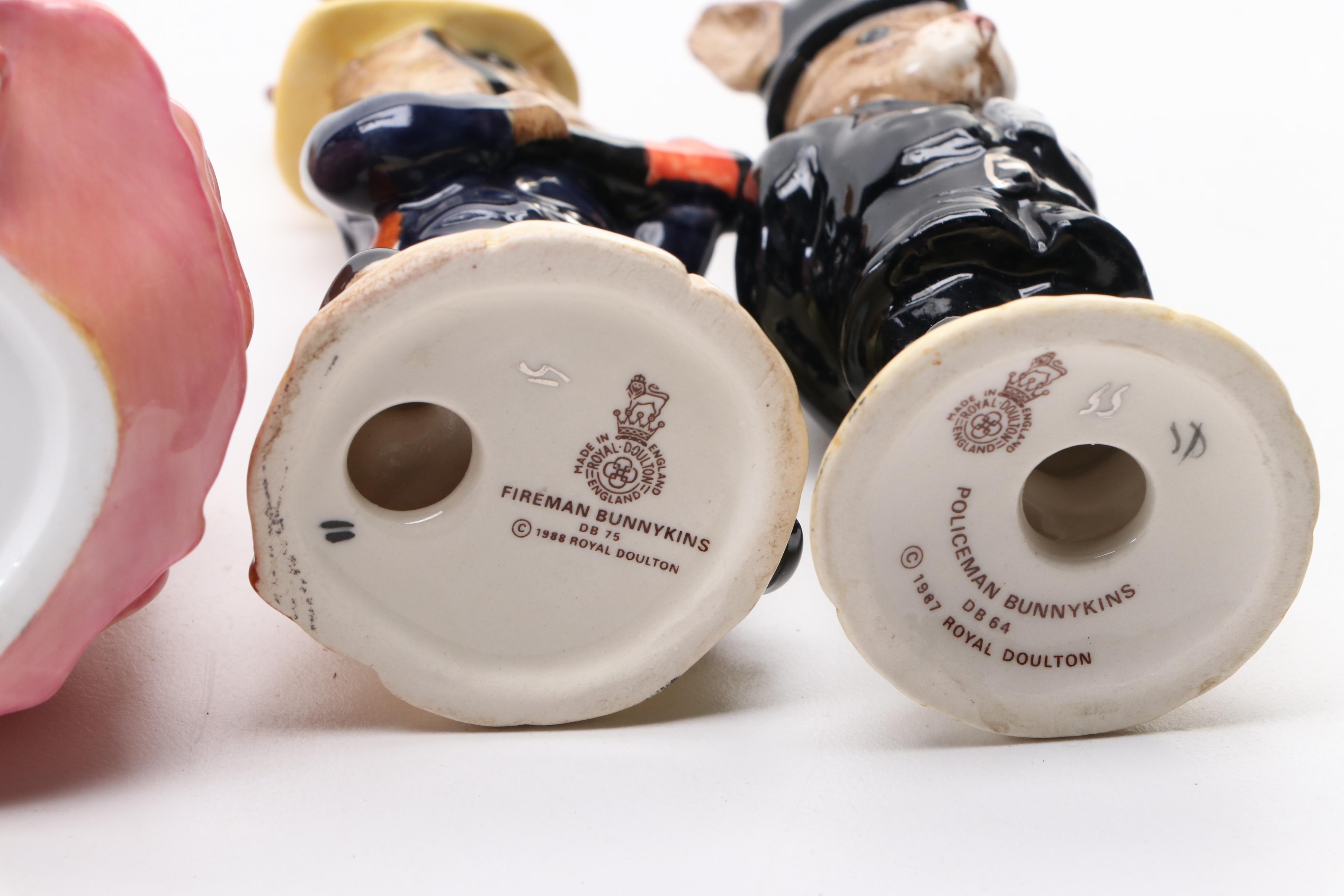 Royal Doulton Bone China and Porcelain Figurines Including "Bunnykins"