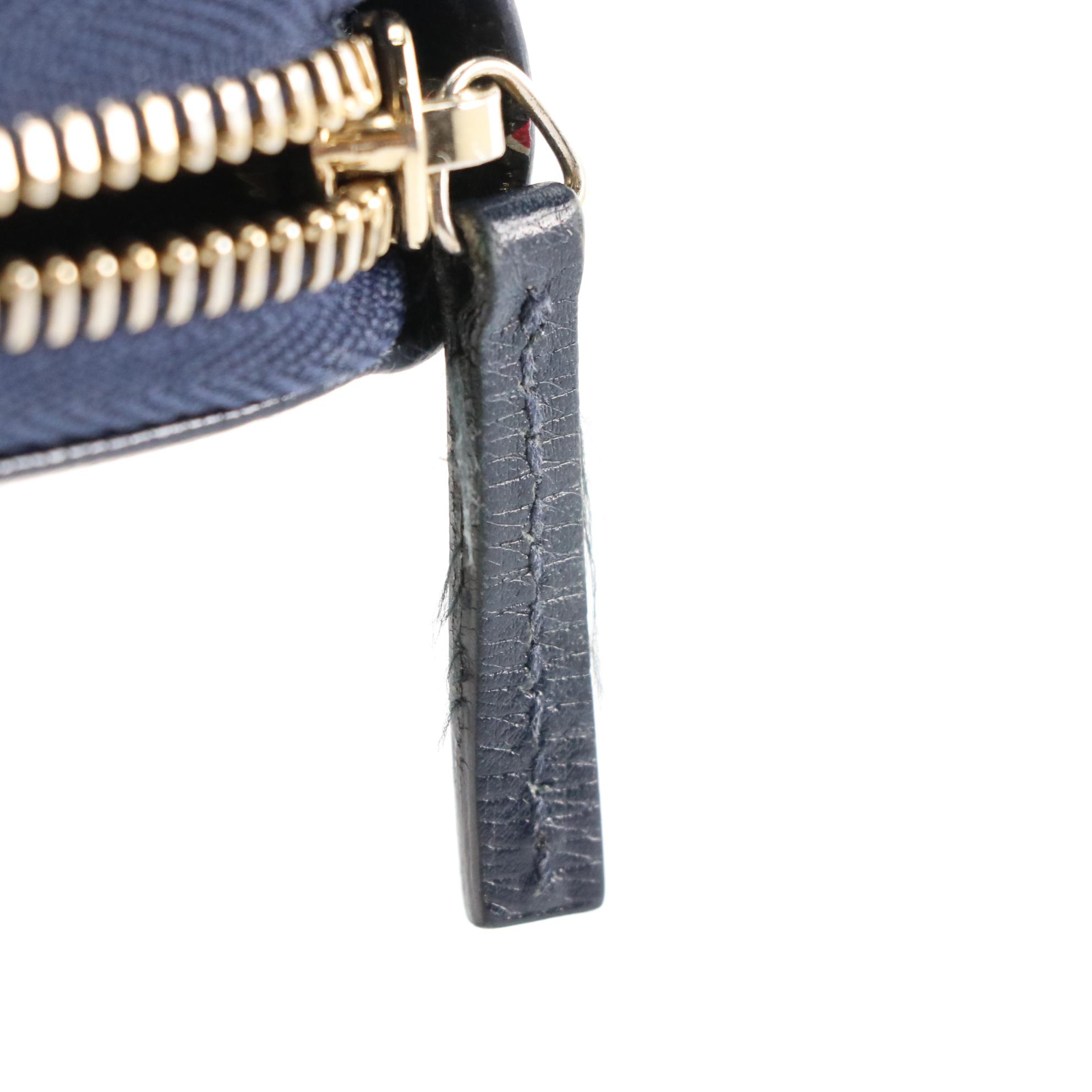 Gucci Heartbeat Long Leather Zip Around Wallet in Box