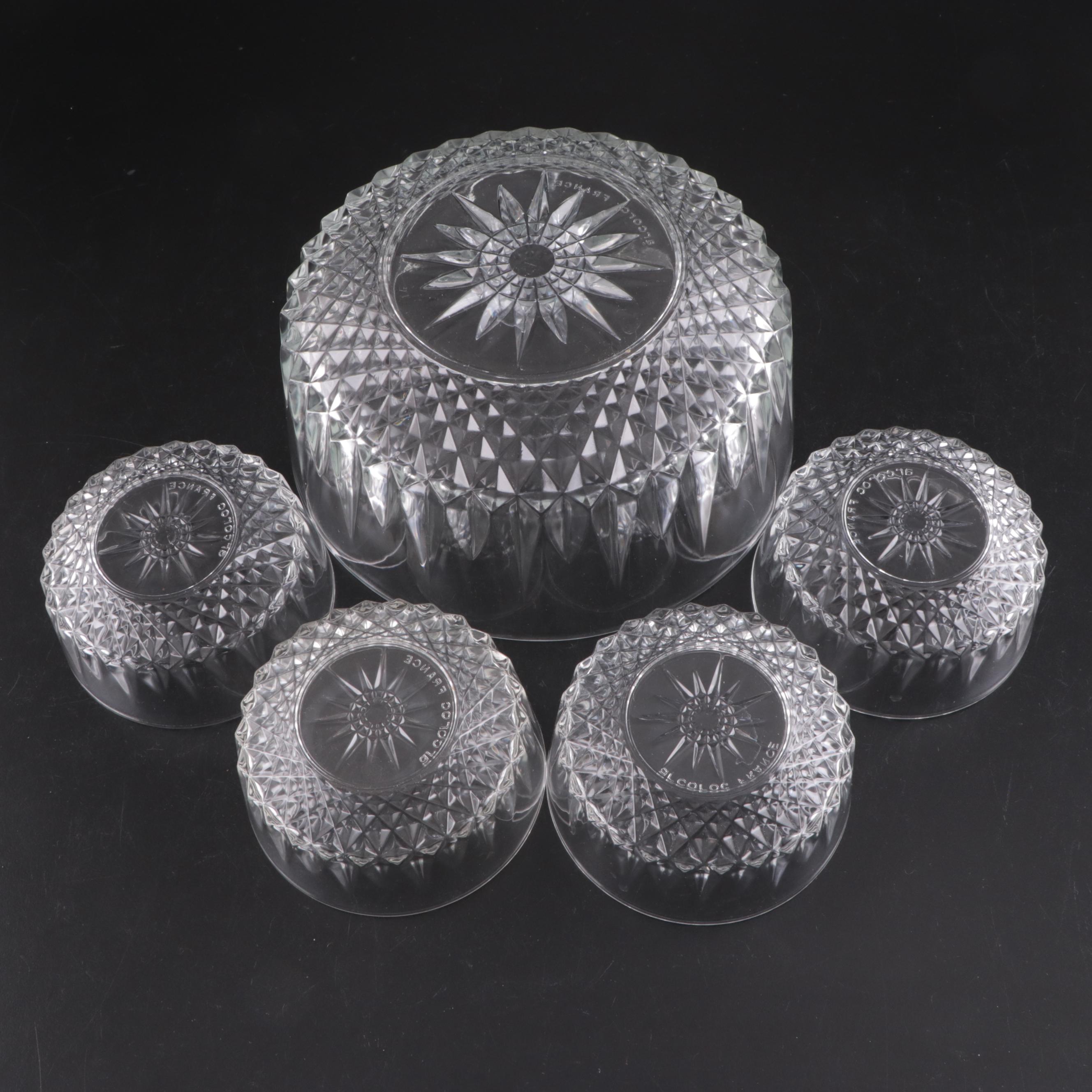 Pyrex Teardrop Pattern Casserole Bowls with Arcoroc Glass Bowls and More