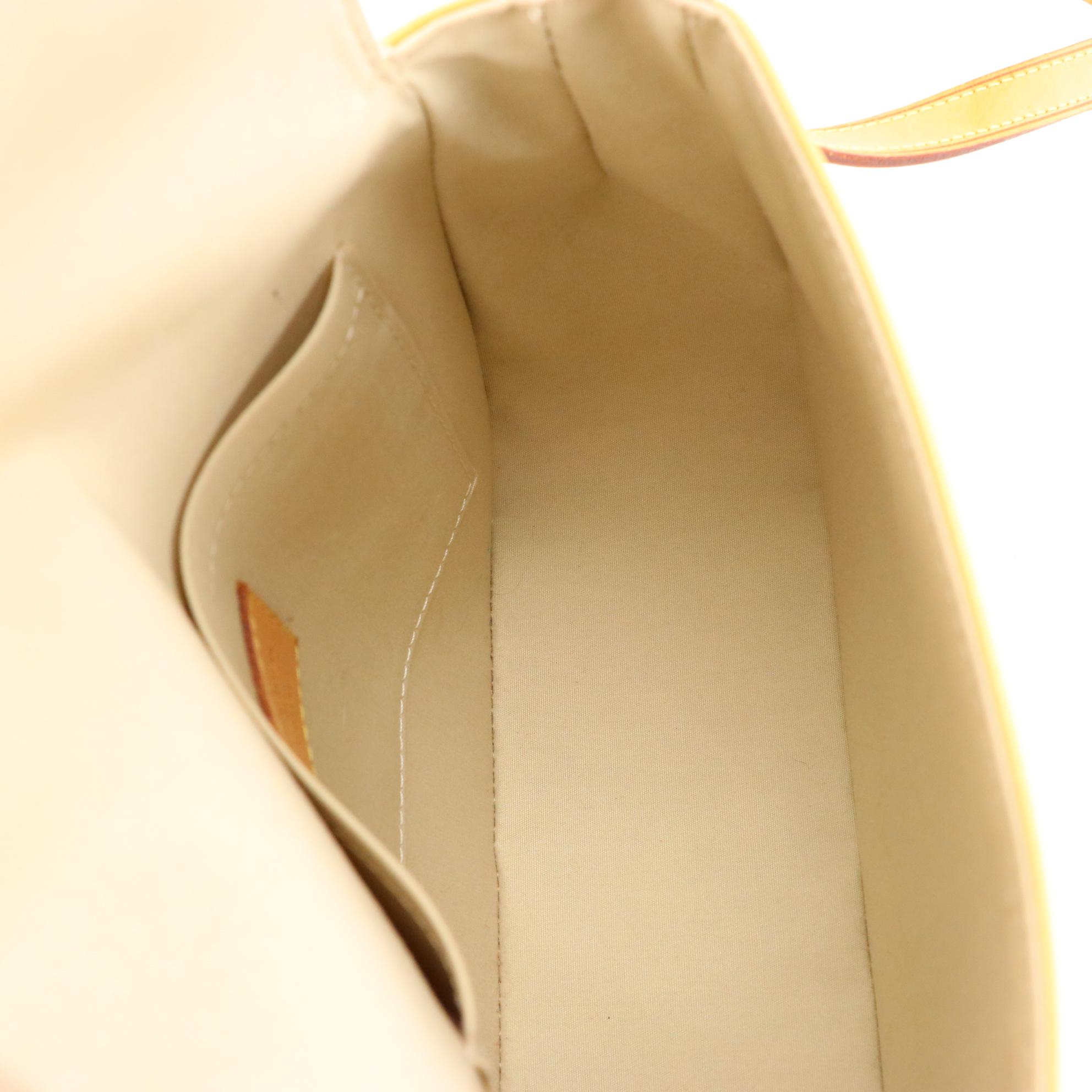 Louis Vuitton Bellflower Crossbody Bag in Lime Monogram Vernis Leather