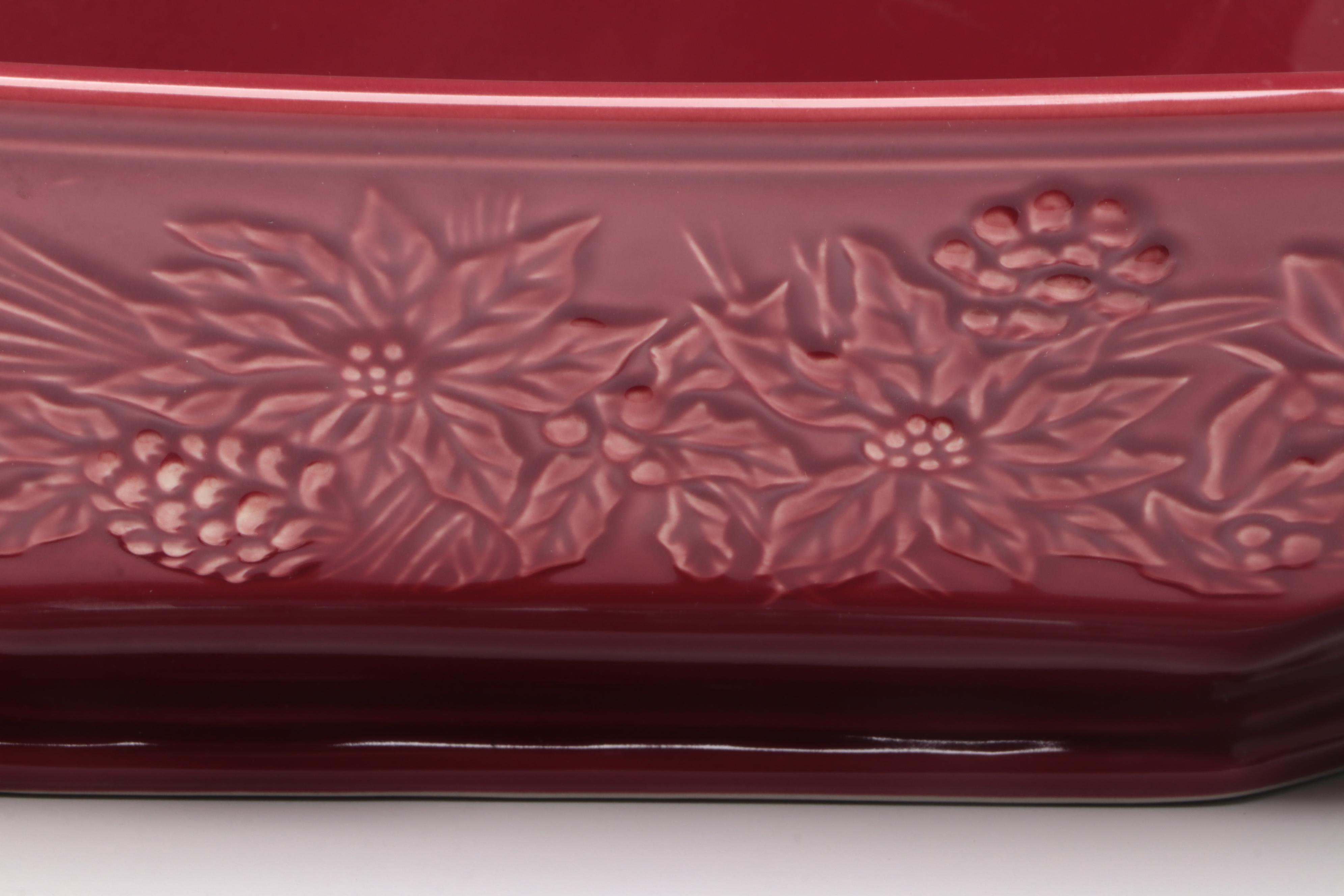 Spode "Christmas Rose" Bone China Dinner Plates with Longaberber Bowl and More