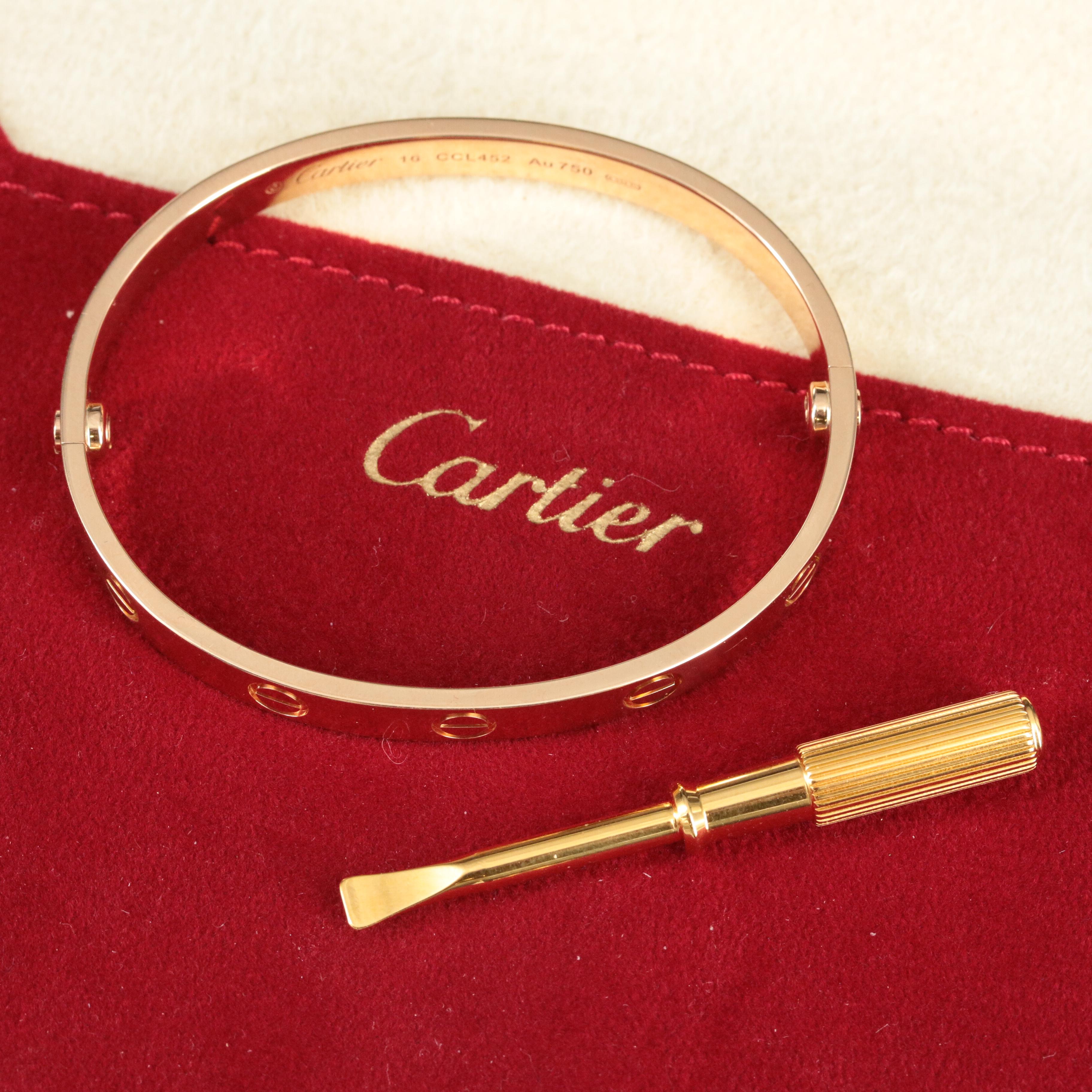 Cartier "LOVE" 18K Rose Gold Bracelet