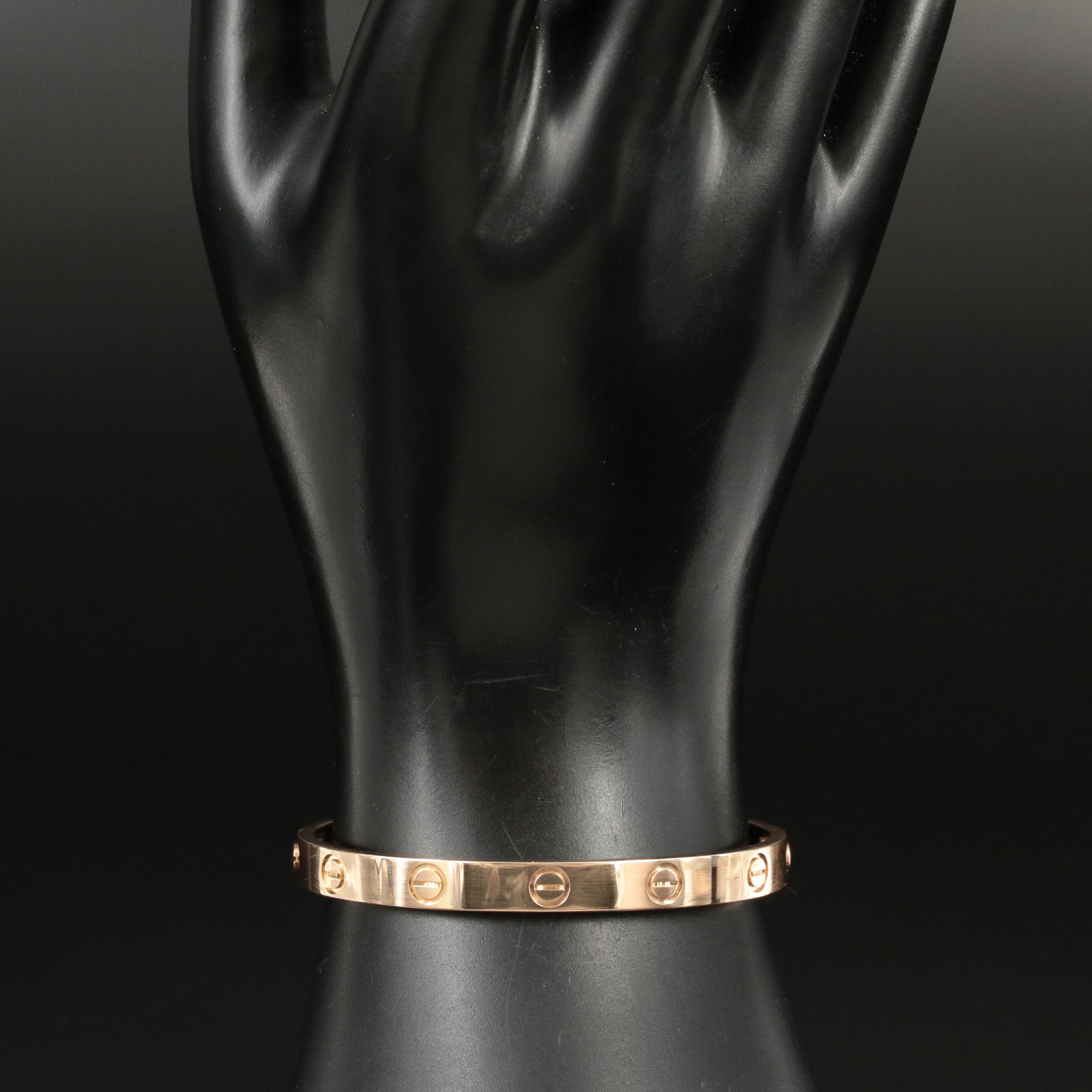 Cartier "LOVE" 18K Rose Gold Bracelet