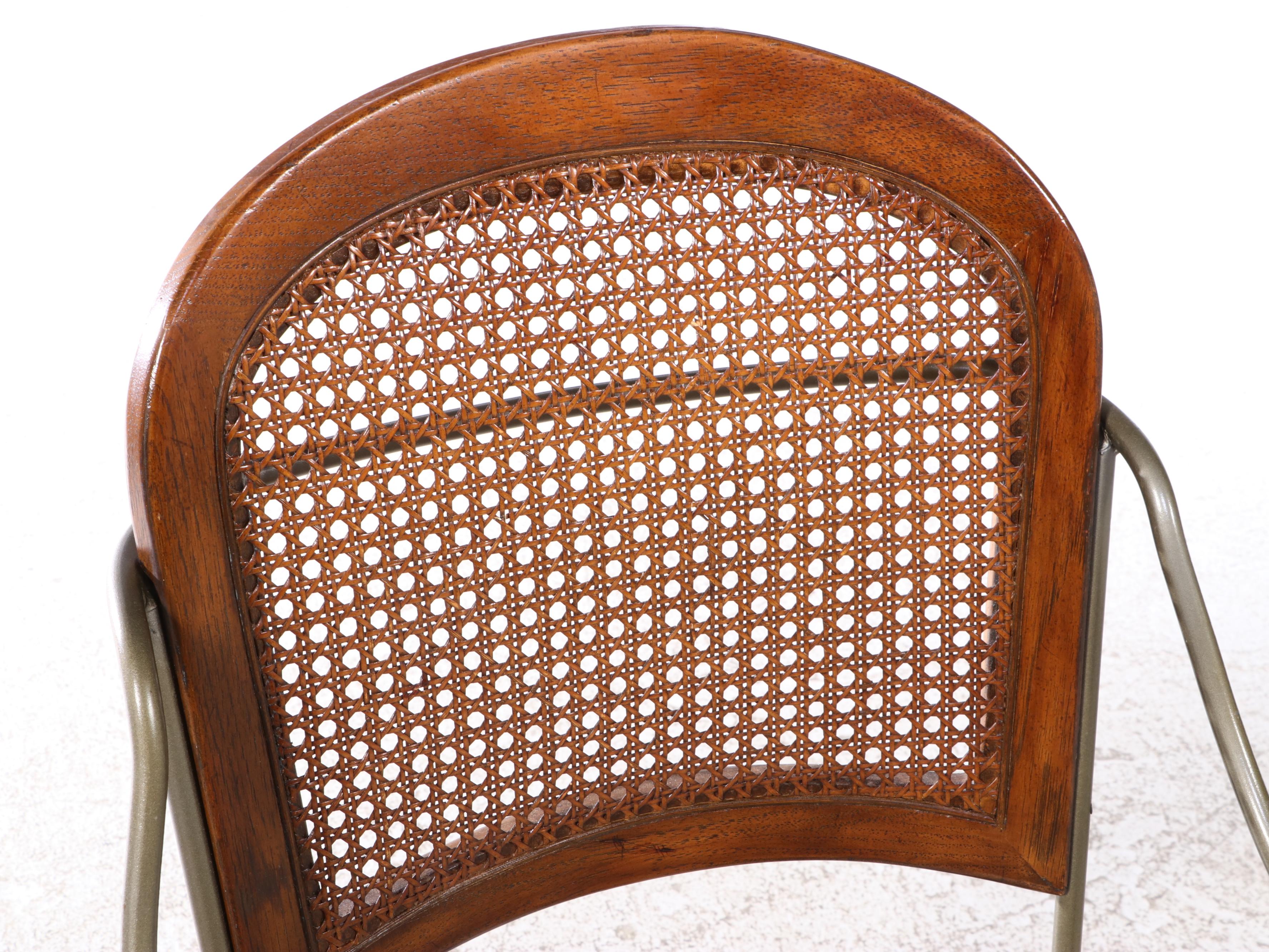 Five-Piece Drexel Hardwood, Iron, and Marble Top Dining Set, Late 20th Century