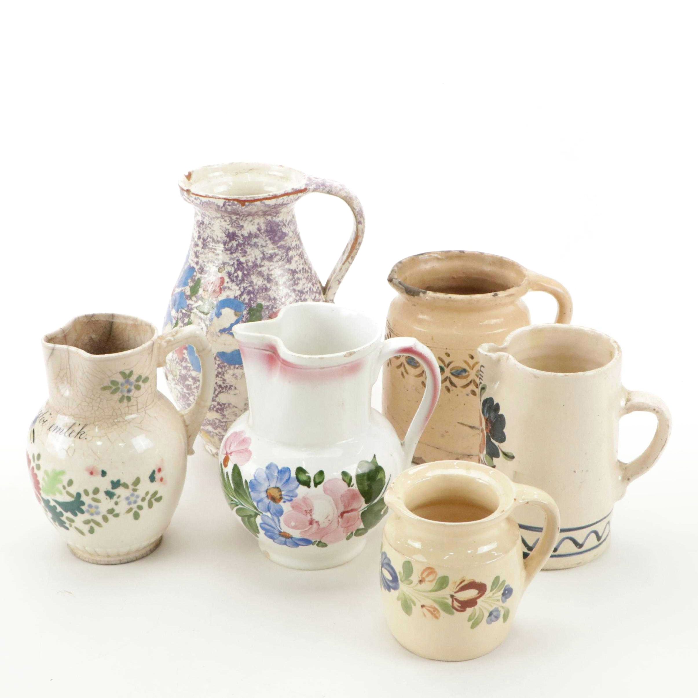 Granit Hungary Ceramic Pitcher with Other European Pitchers