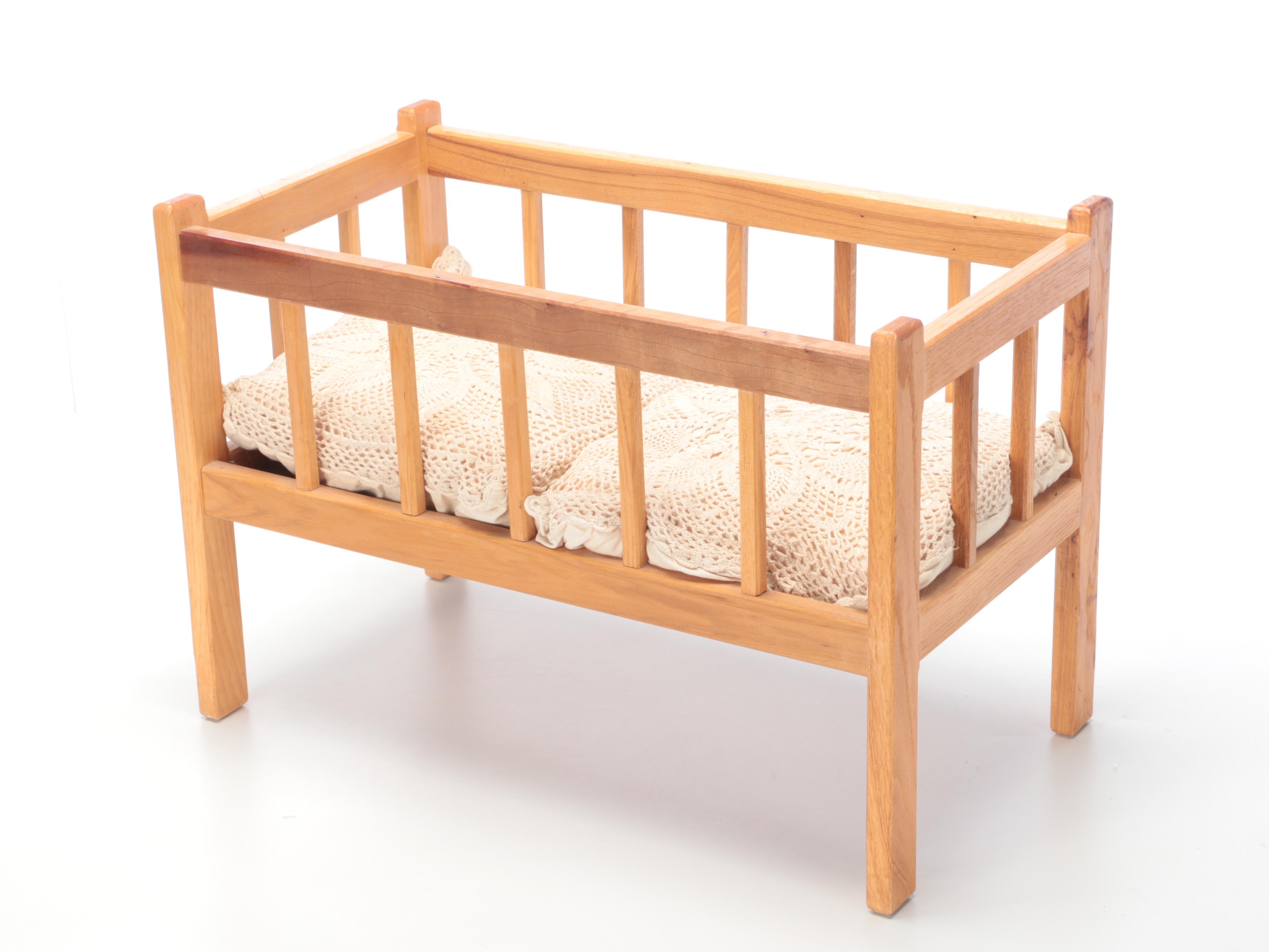Ashton-Drake Galleries Baby Dolls with Wooden Cradle