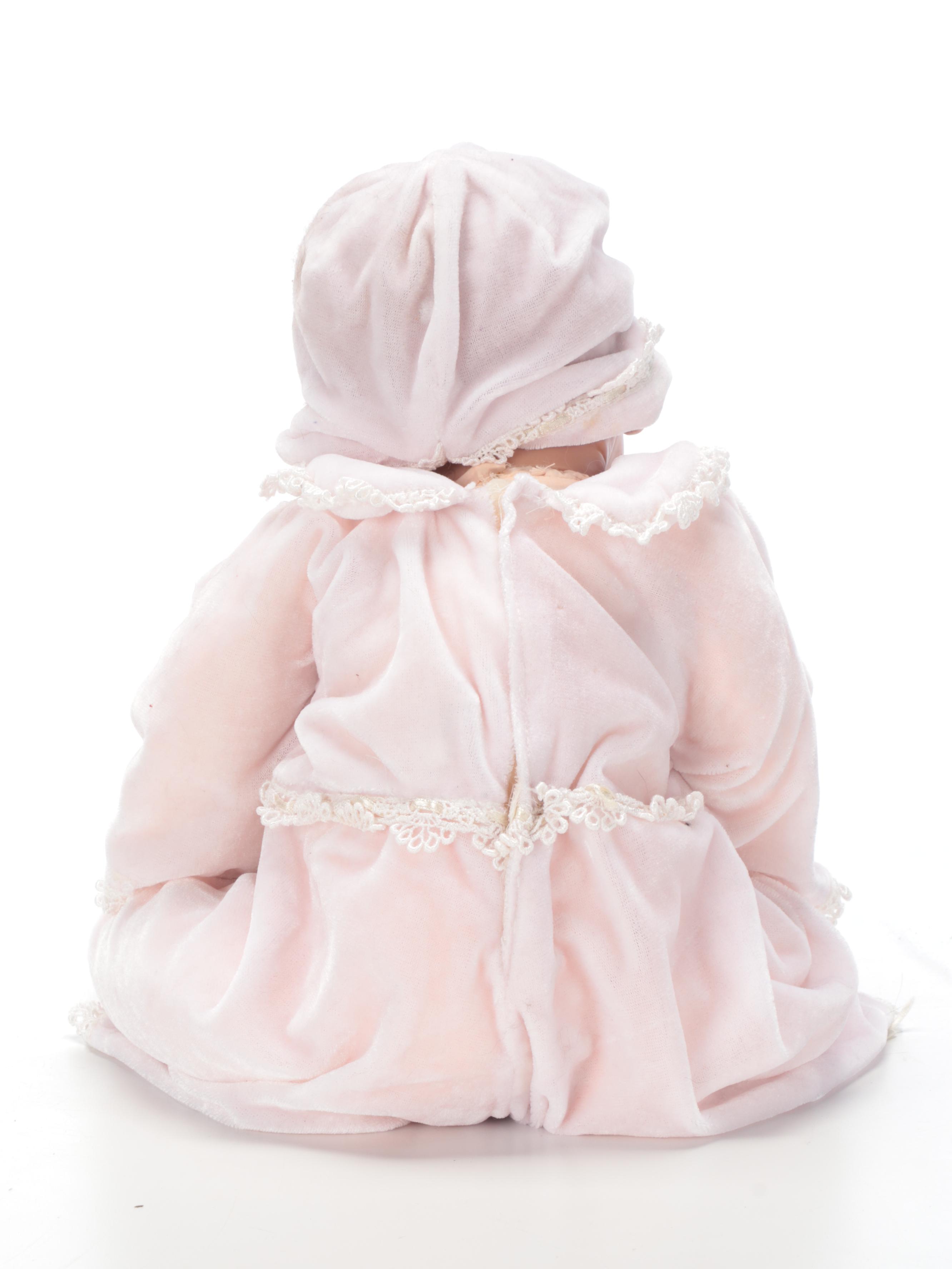 Ashton-Drake Galleries Baby Dolls with Wooden Cradle