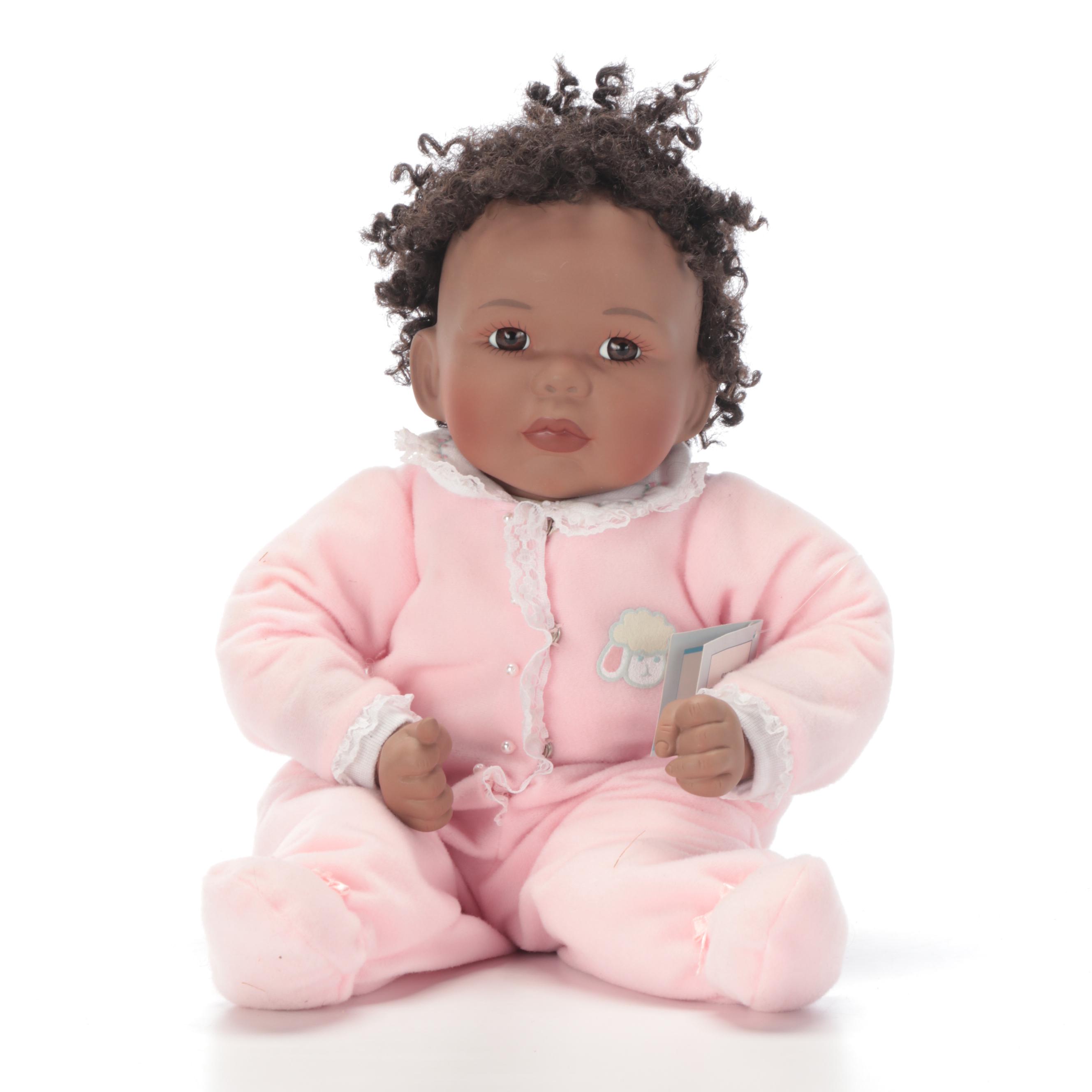 Ashton-Drake Galleries Baby Dolls with Wooden Cradle