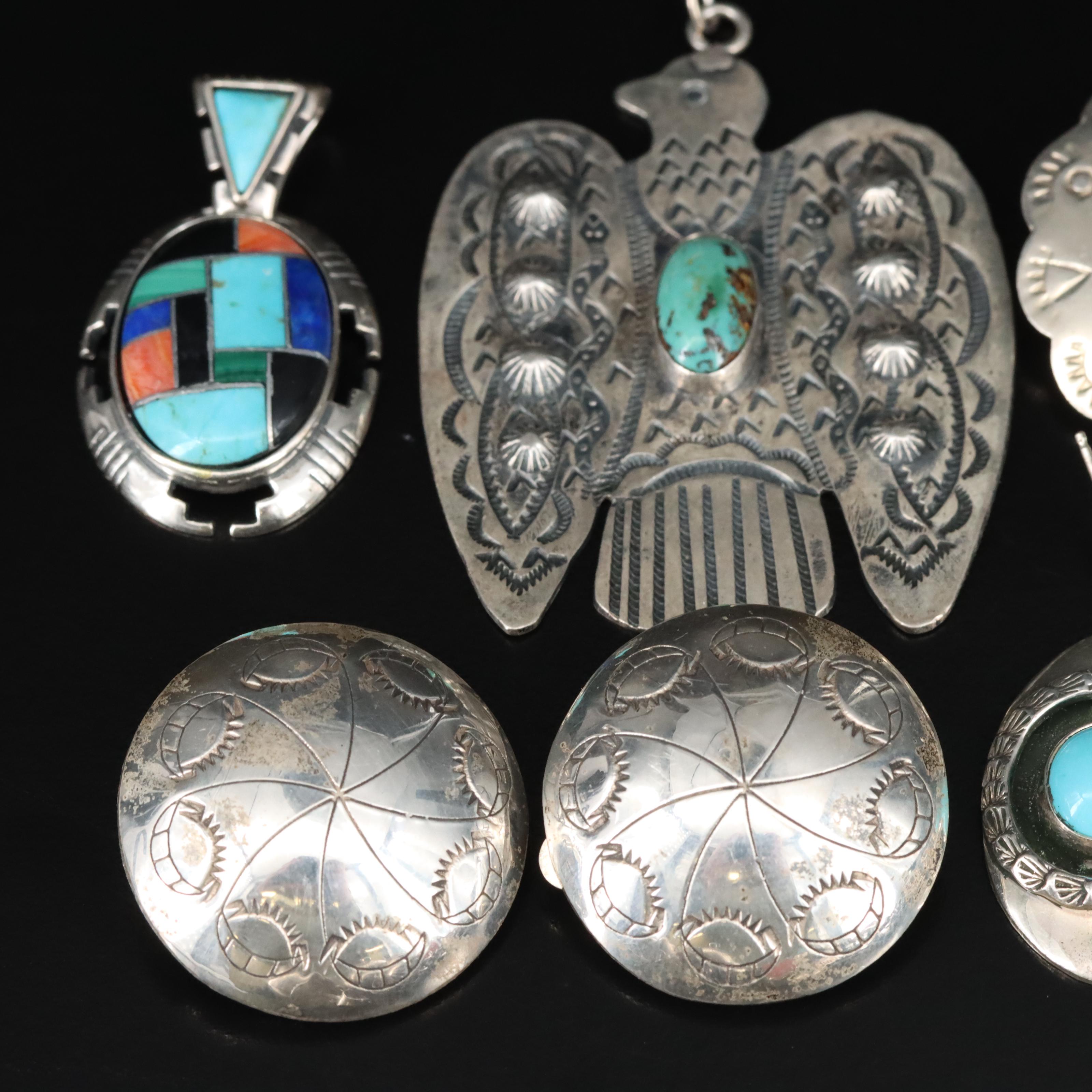 Southwest Jewelry Featuring Sterling, Coral and Turquoise
