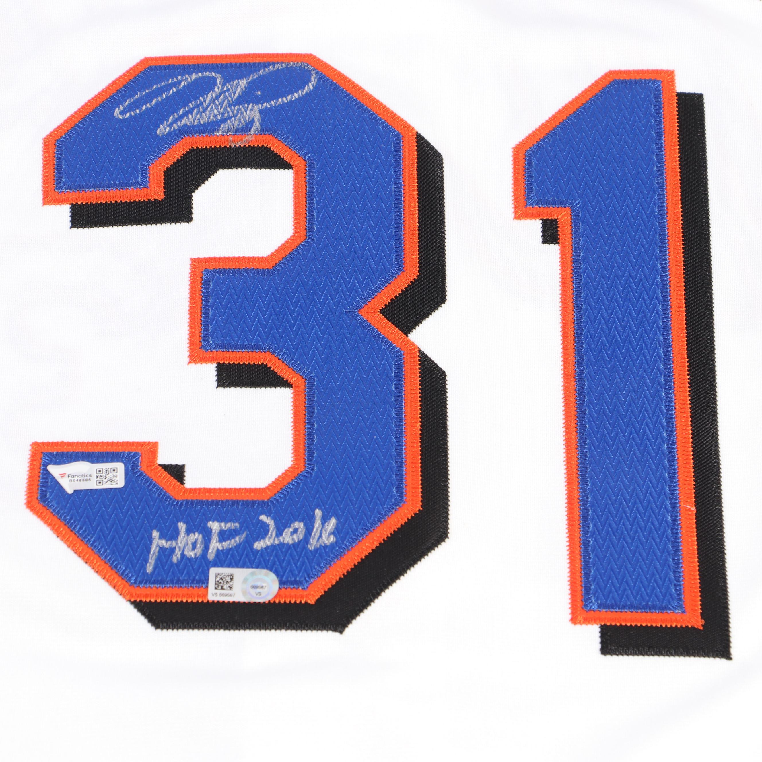Mike Piazza Signed New York Mets 9/11 Stitched Mitchell and Ness Baseball Jersey