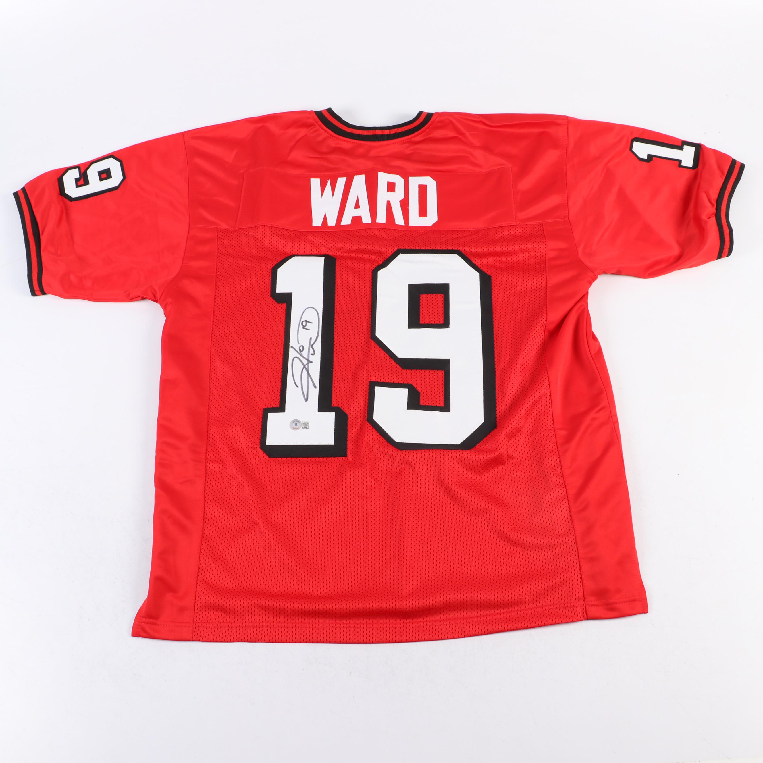 Hines Ward Signed University Of Georgia Bulldogs Stitched Football Jersey
