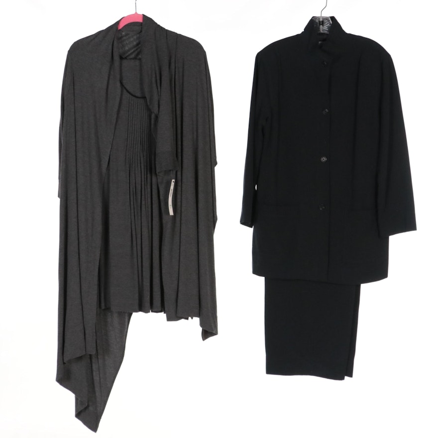 DKNY Classic Pantsuit and DKNY Jersey Knit Three-Piece Lounge Wear Set, NWT