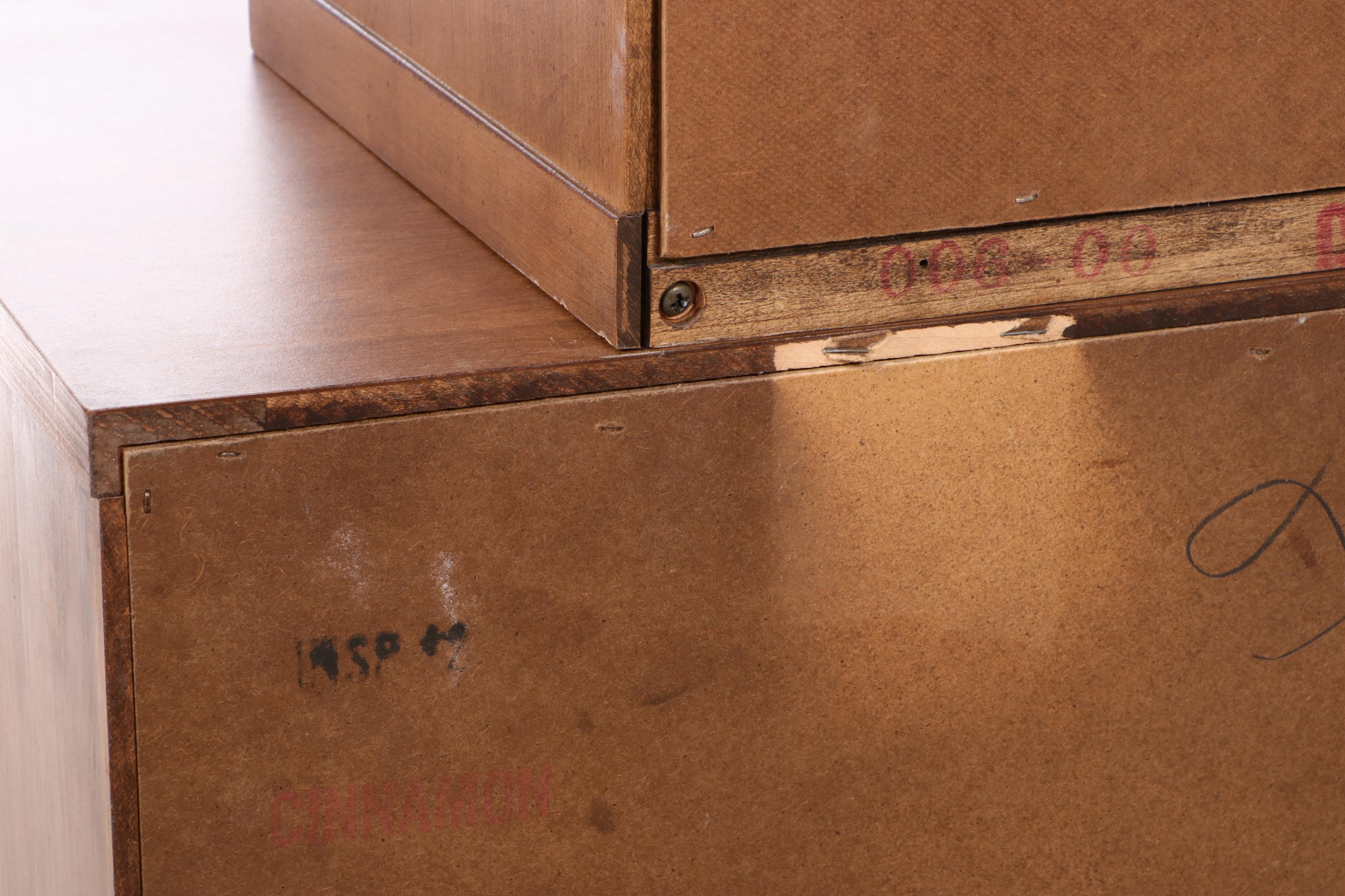 Heywood-Wakefield American Colonial Style Maple Bookcase-on-Chest