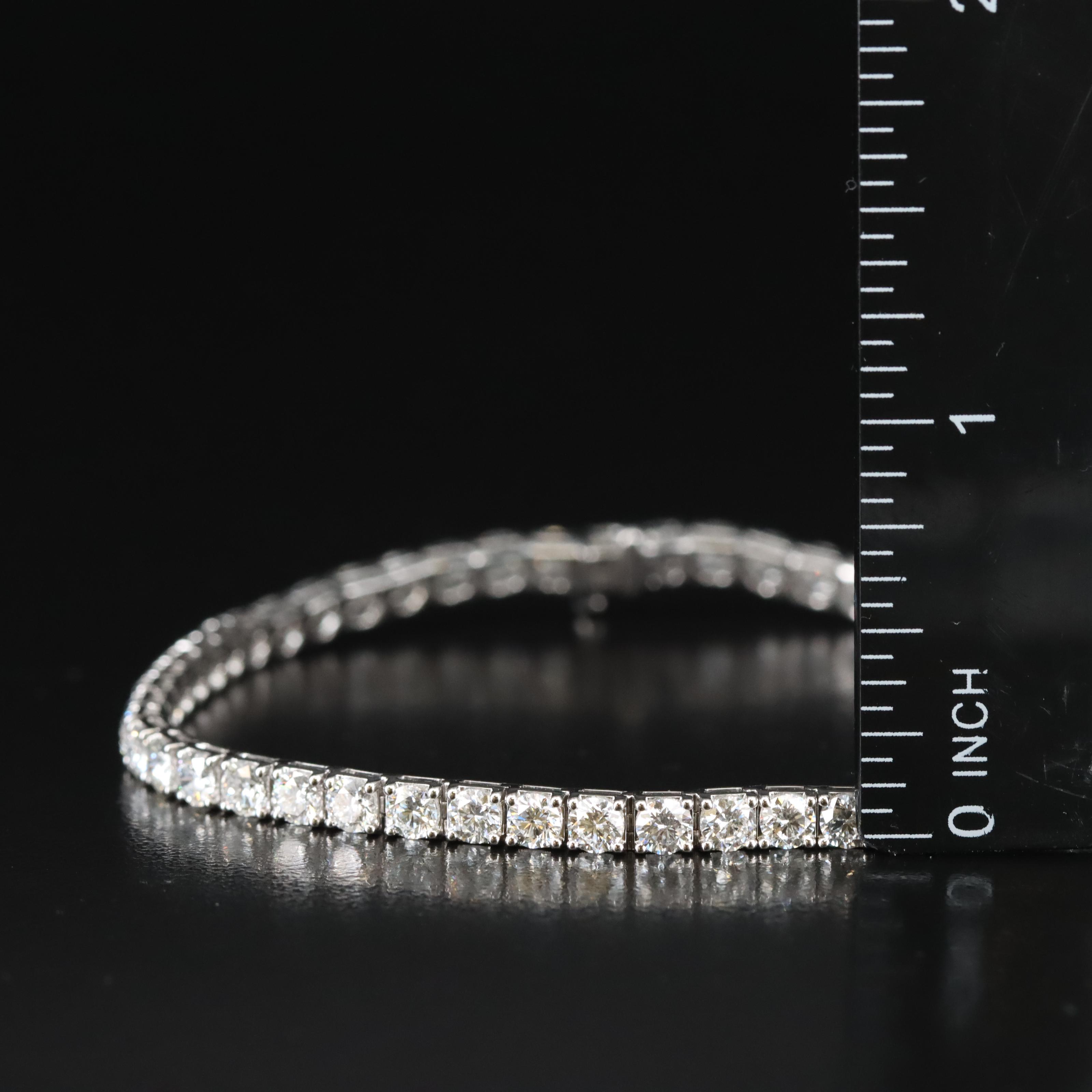 14K 8.20 CTW Lab Grown Diamond Line Bracelet