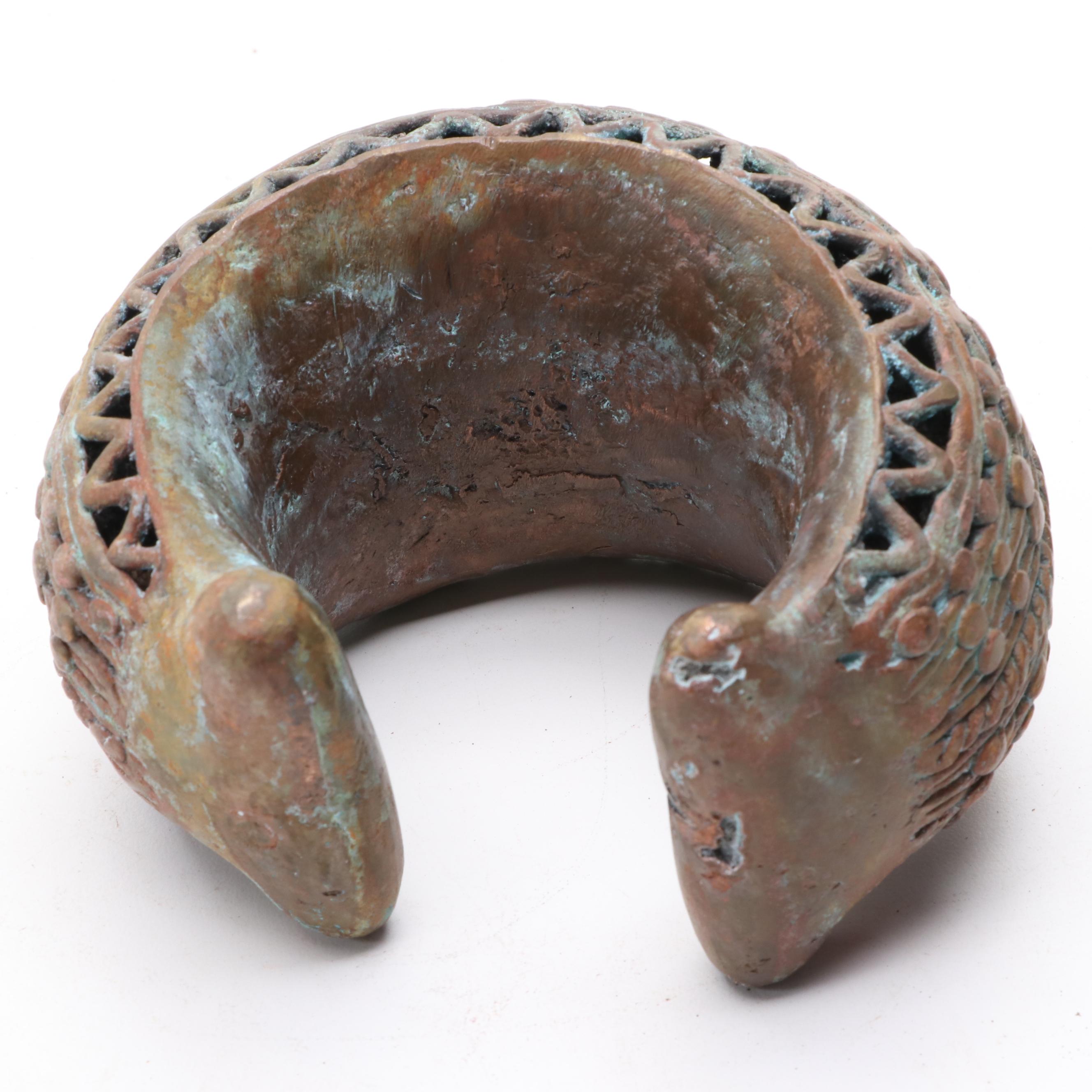 Bamum Style Metal Currency Bracelet