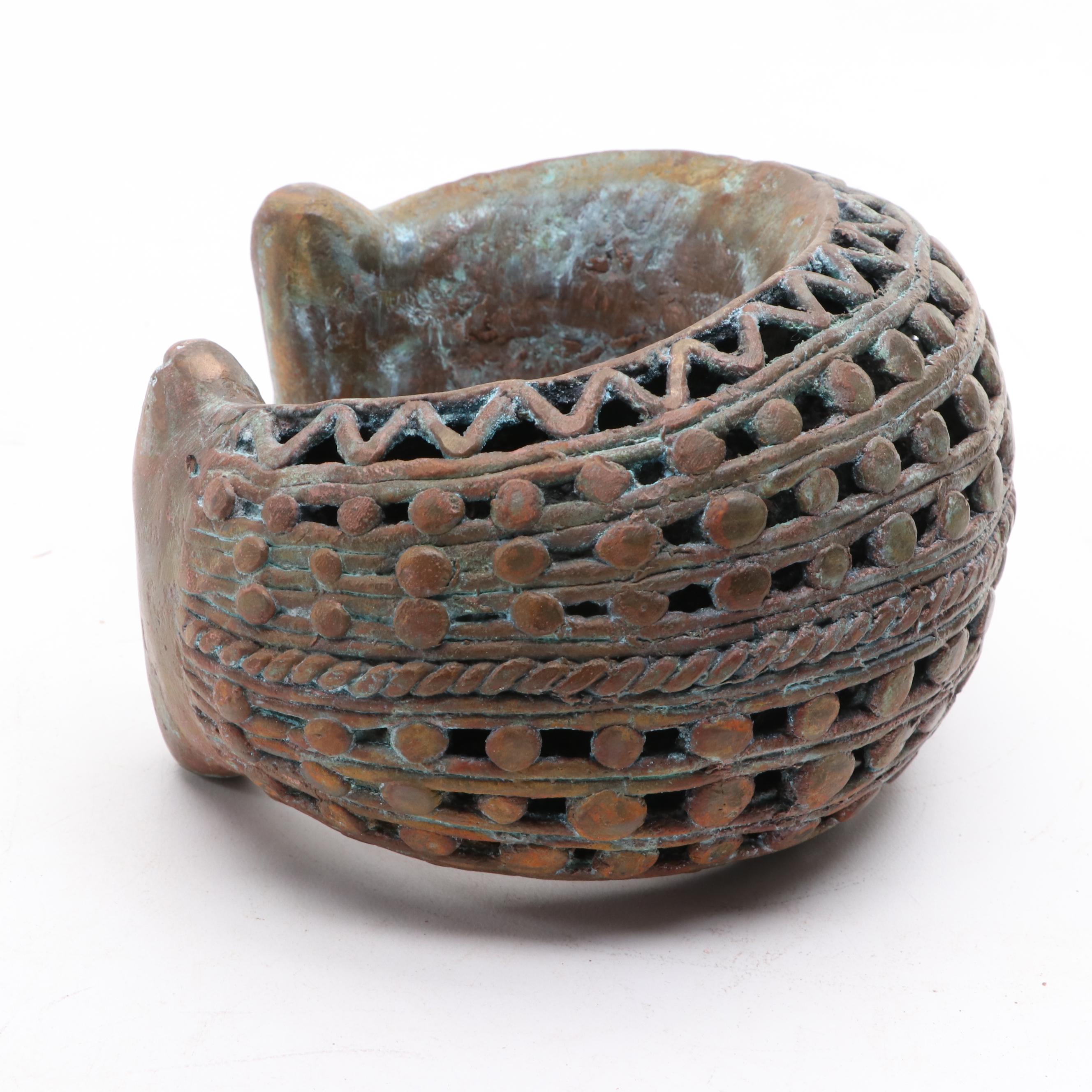 Bamum Style Metal Currency Bracelet